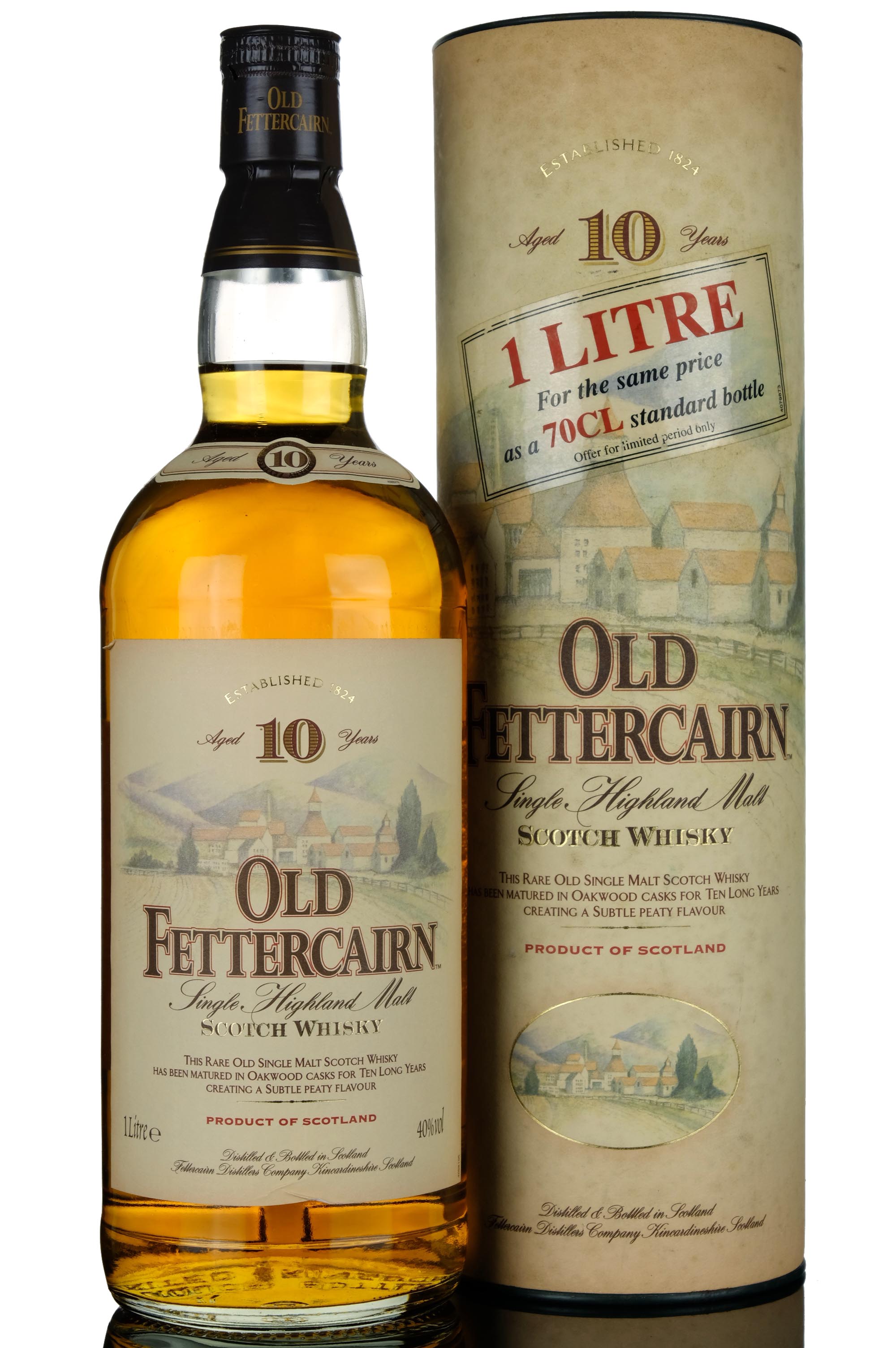 Old Fettercairn 10 Year Old - Circa 2000 - 1 Litre