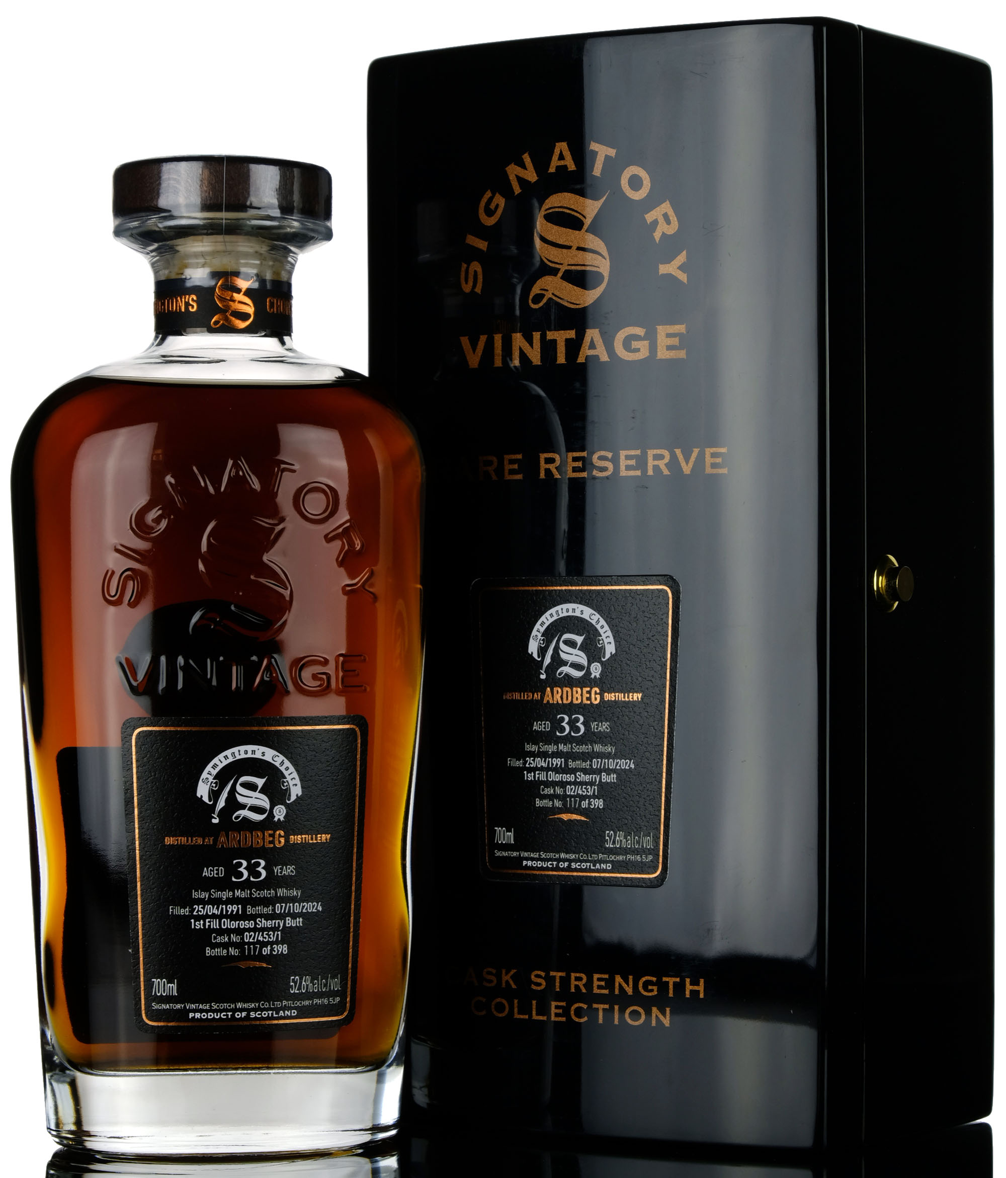 Ardbeg 1991-2024 - 33 Year Old - Signatory Vintage - Cask Strength Collection - Single Cas