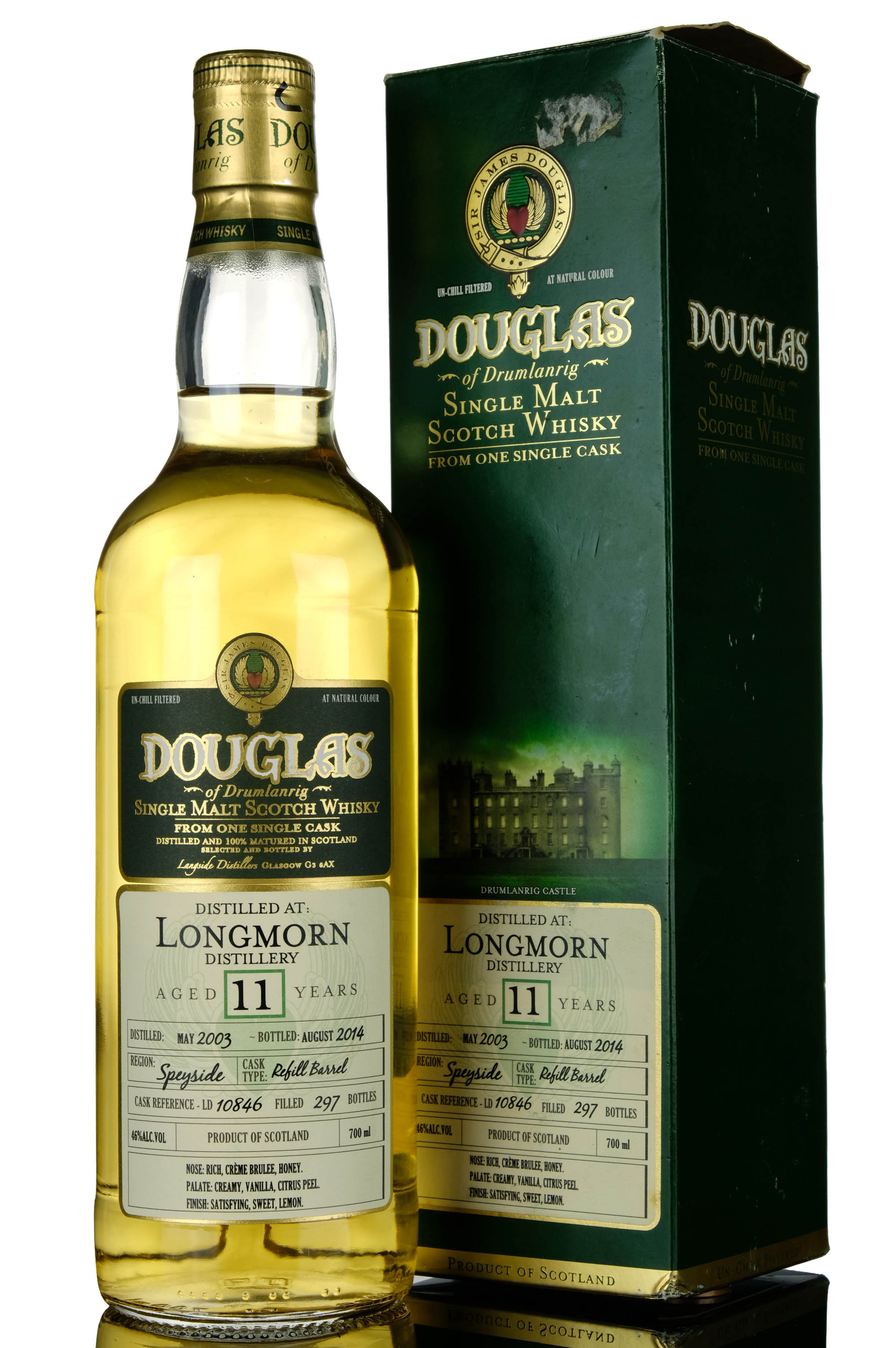 Longmorn 2003-2014 - 11 Year Old - Douglas Of Drumlanrig - Single Cask 10846