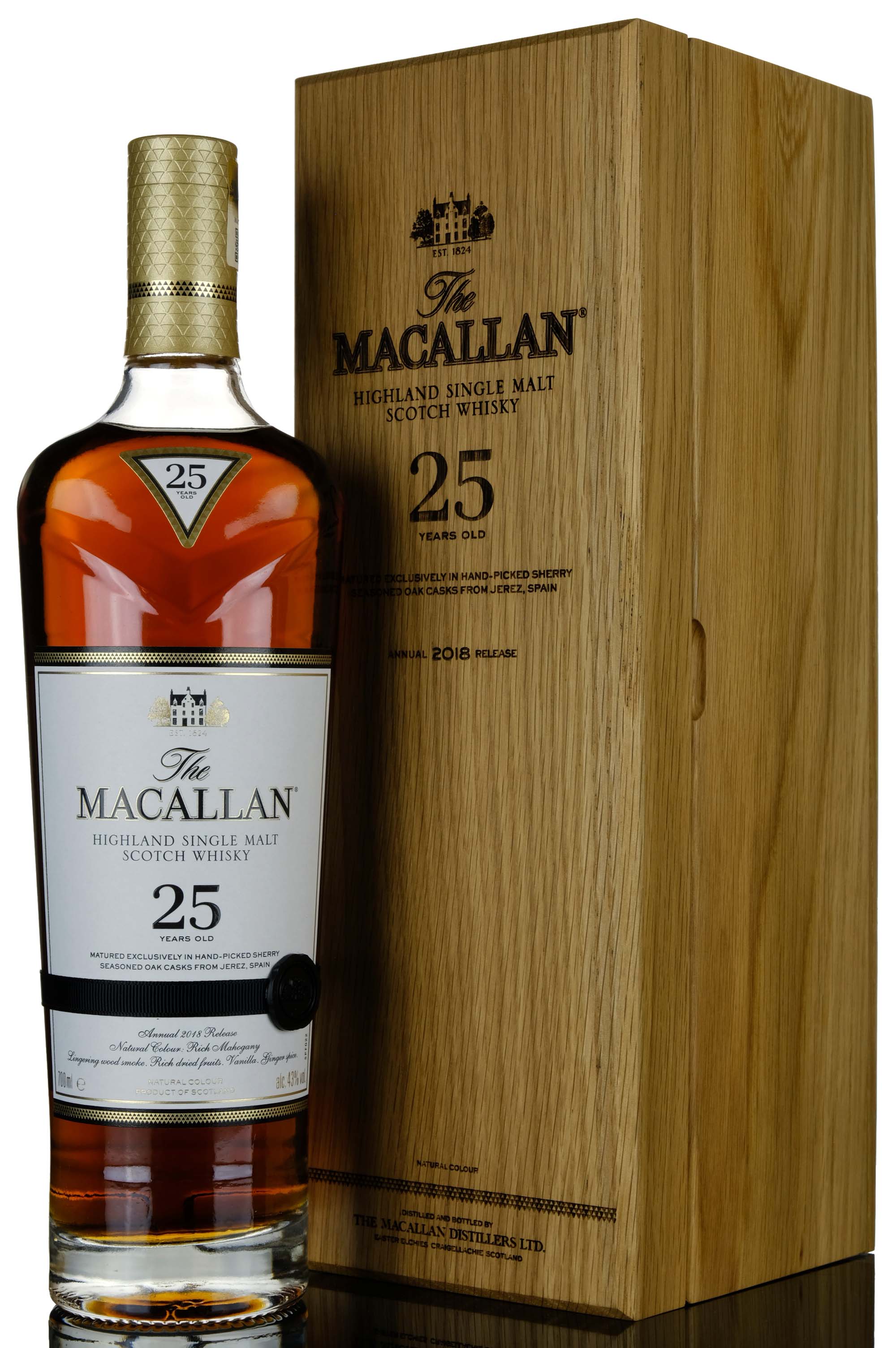 Macallan 25 Year Old - Sherry Cask - 2018 Release