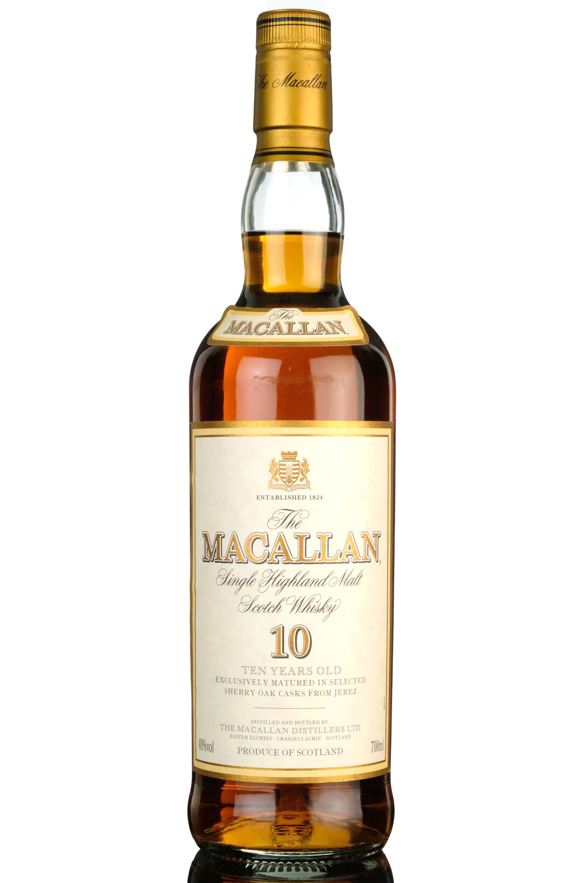 Macallan 10 Year Old - Sherry Cask - Early 2000s