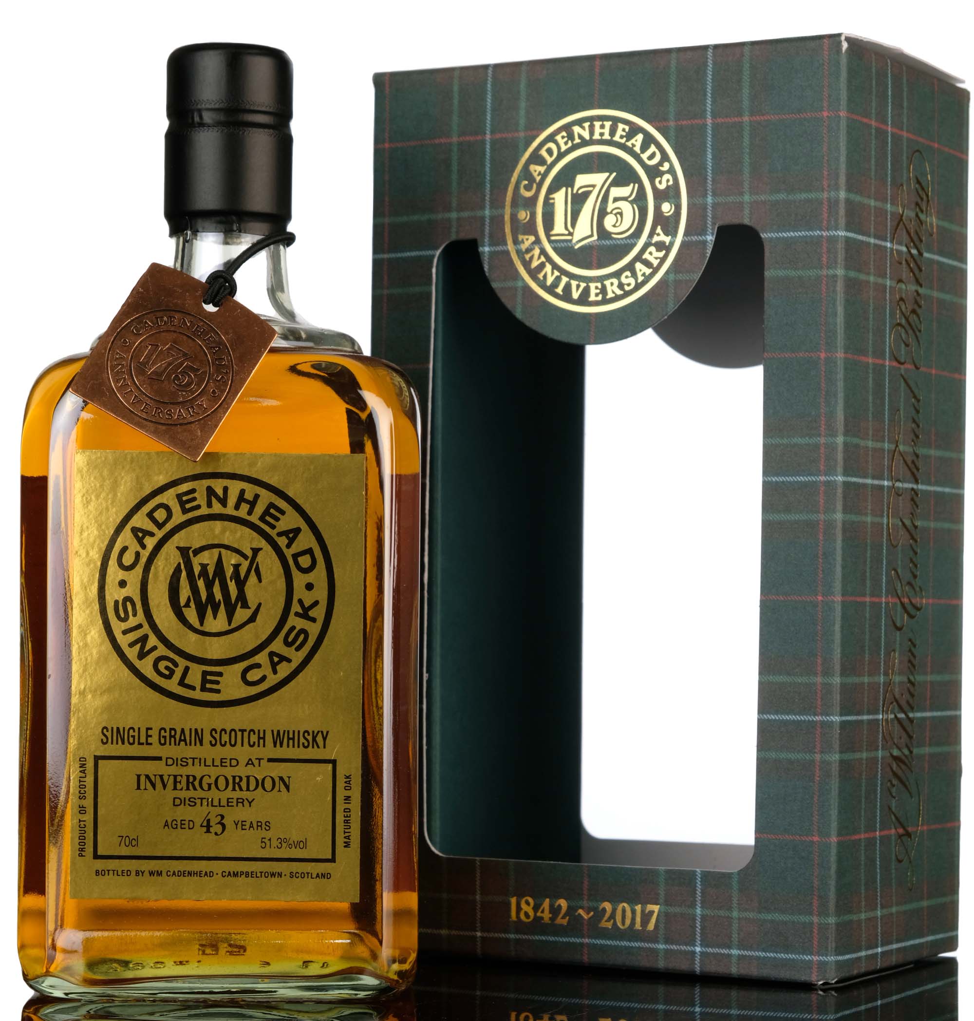 Invergordon 1973-2017 - 43 Year Old - Cadenheads Gold Label - Single Cask