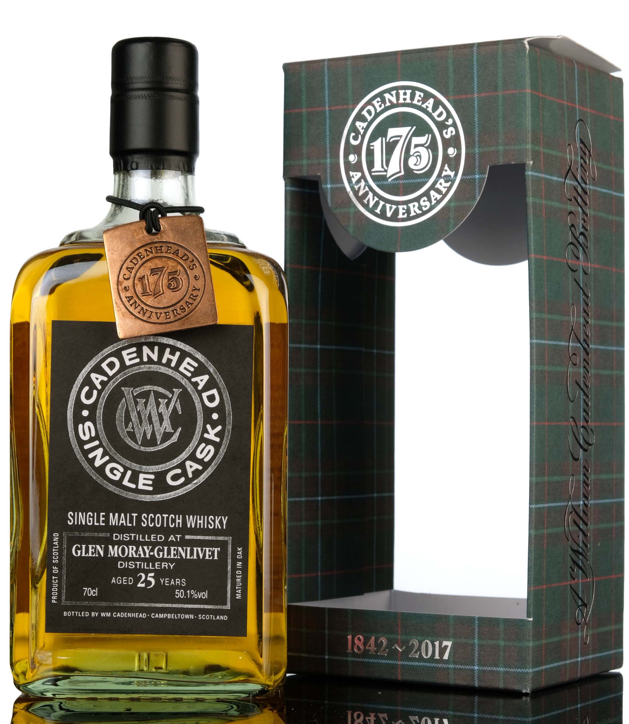 Glen Moray 1992-2017 - 25 Year Old - Cadenheads Black Label - Single Cask - Japanese Mark