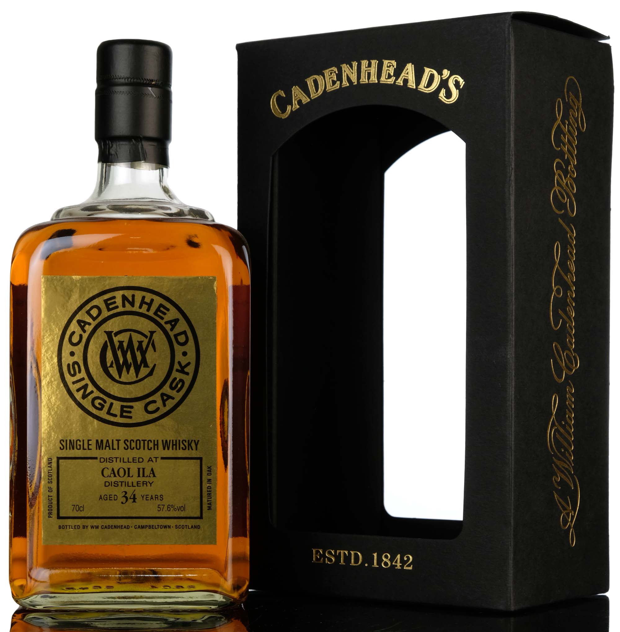 Caol Ila 1984-2018 - 34 Year Old - Cadenheads Gold Label - Single Cask
