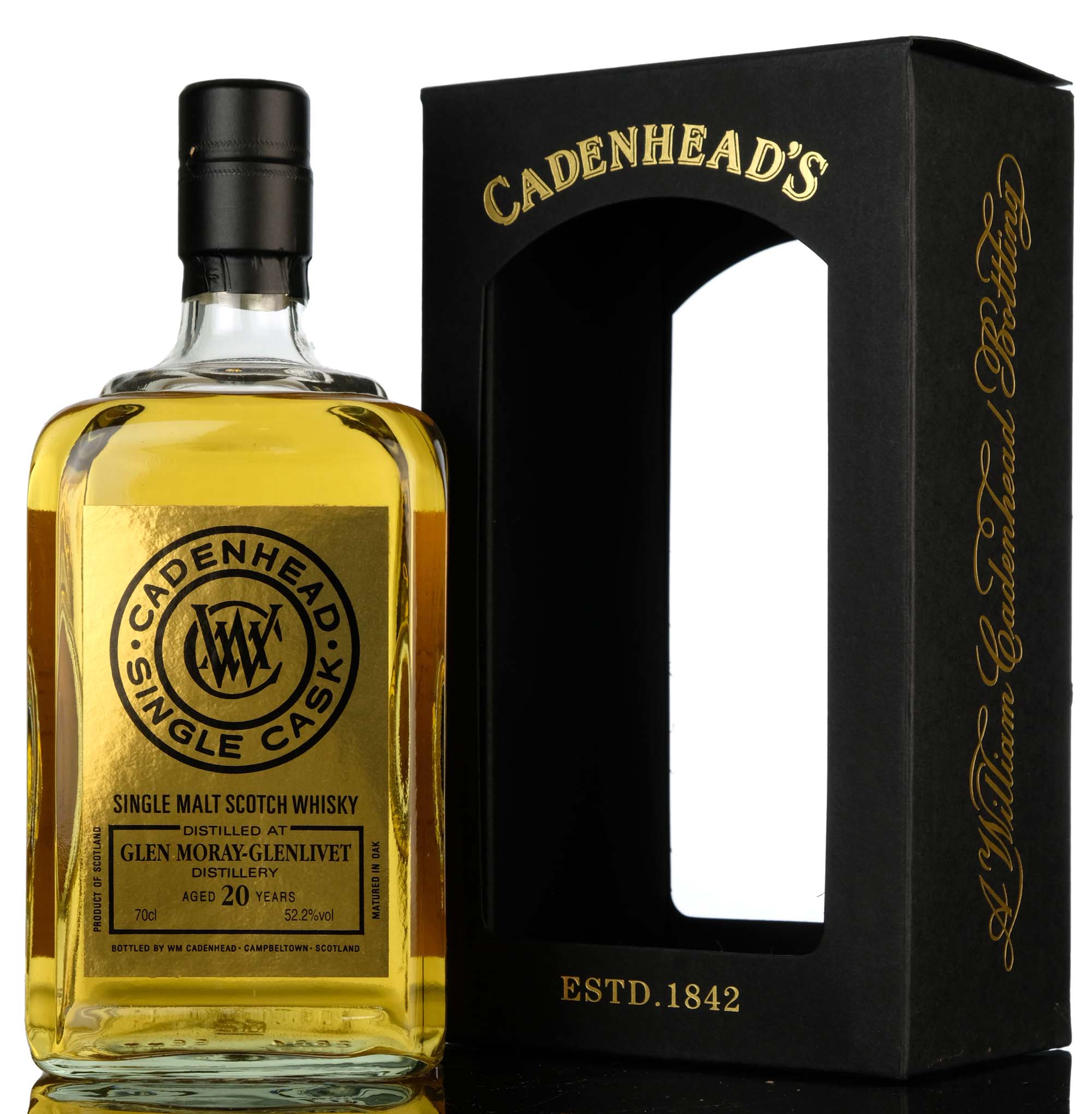 Glen Moray 1998-2019 - 20 Year Old - Cadenheads Gold Label - Single Cask