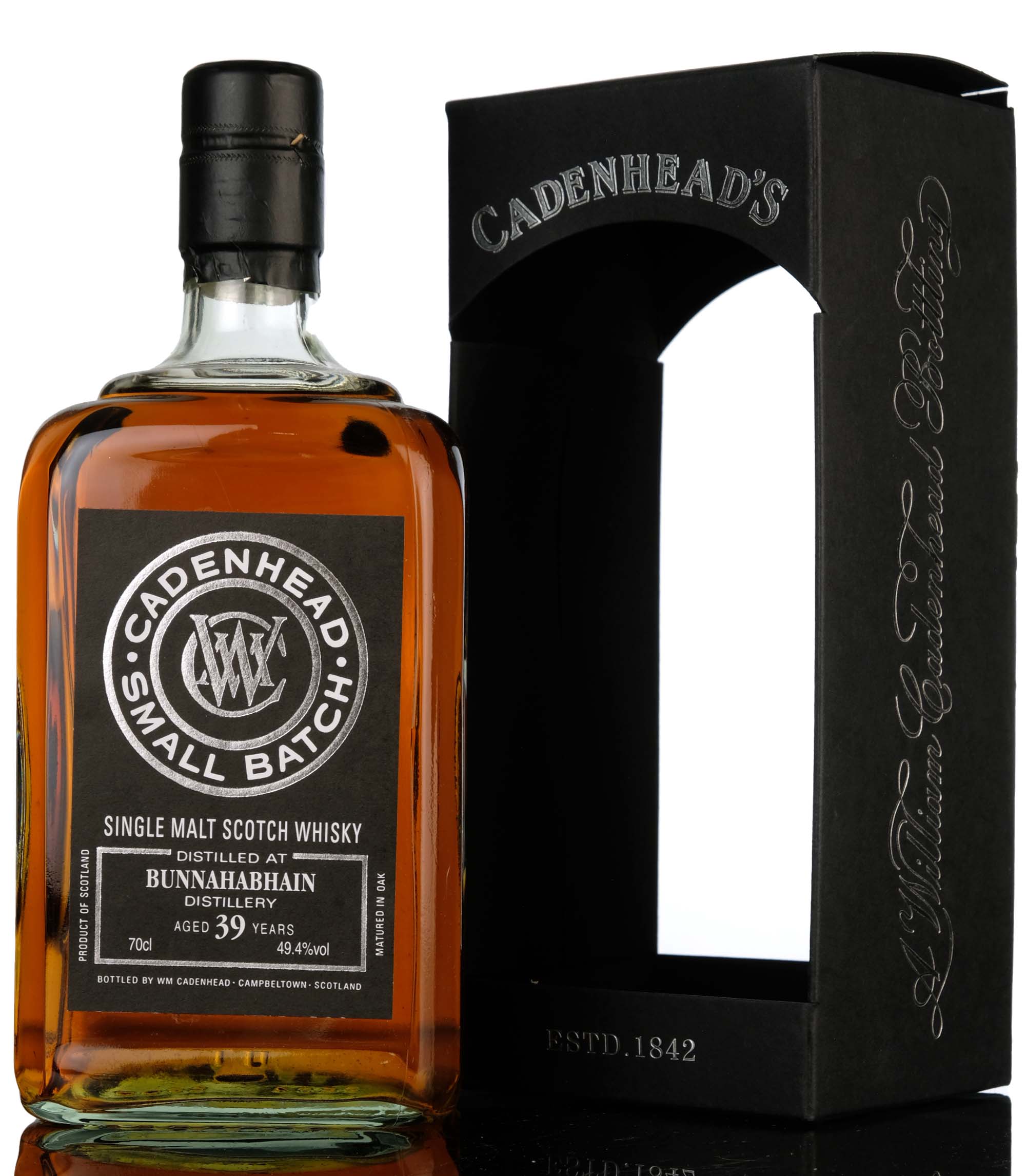 Bunnahabhain 1976-2016 - 39 Year Old - Cadenheads Black Label - Small Batch