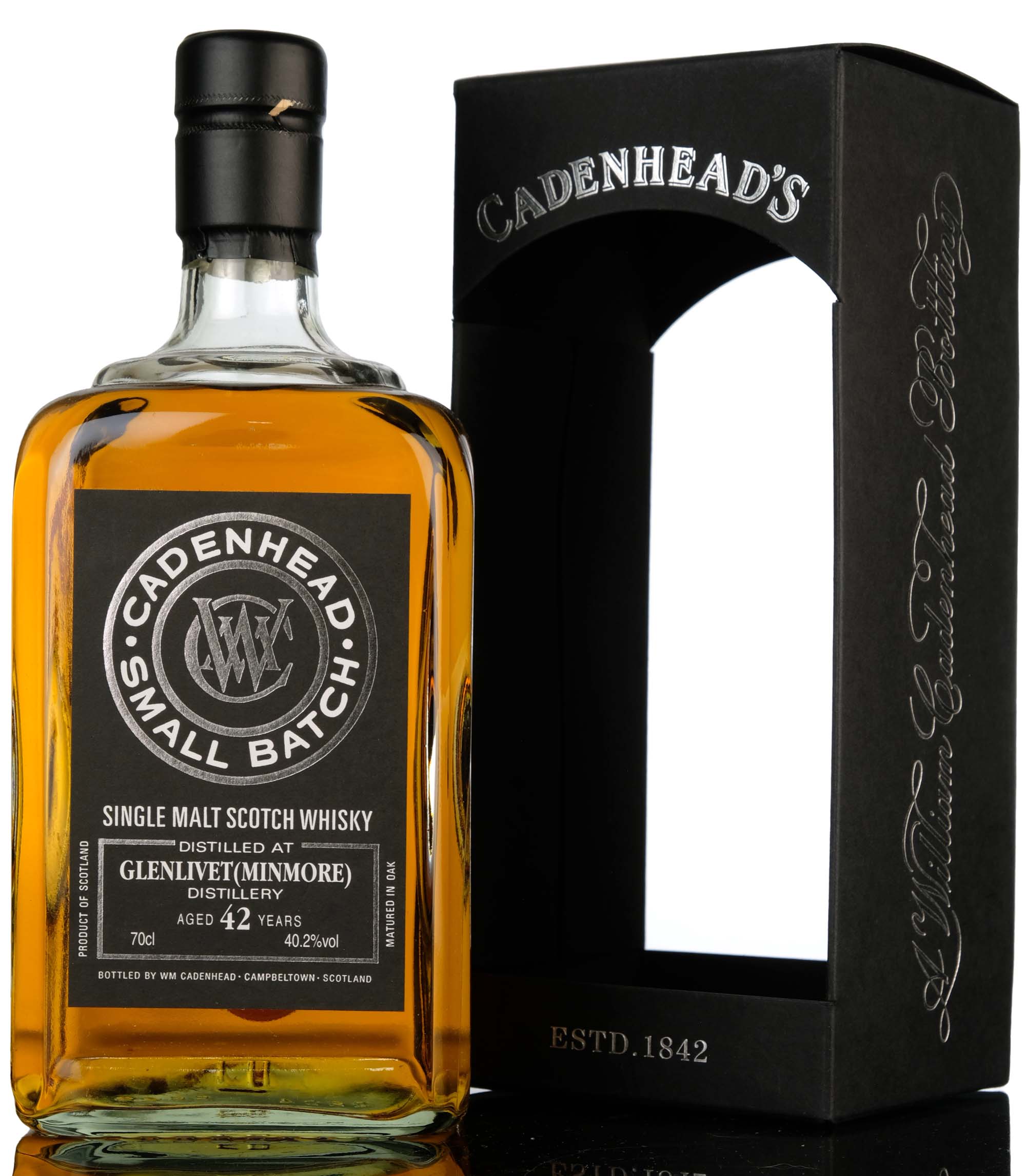 Glenlivet (Minmore) 1973-2015 - 42 Year Old - Cadenheads Black Label - Small Batch