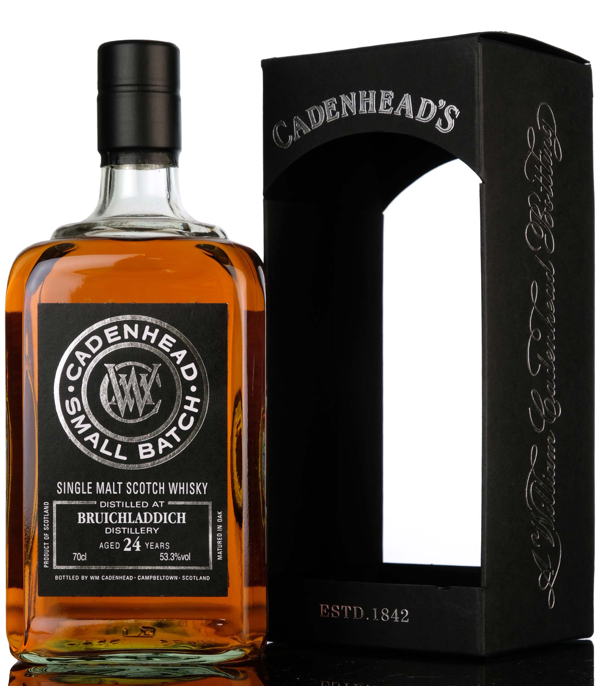 Bruichladdich 1992-2016 - 24 Year Old - Cadenheads Black Label - Small Batch
