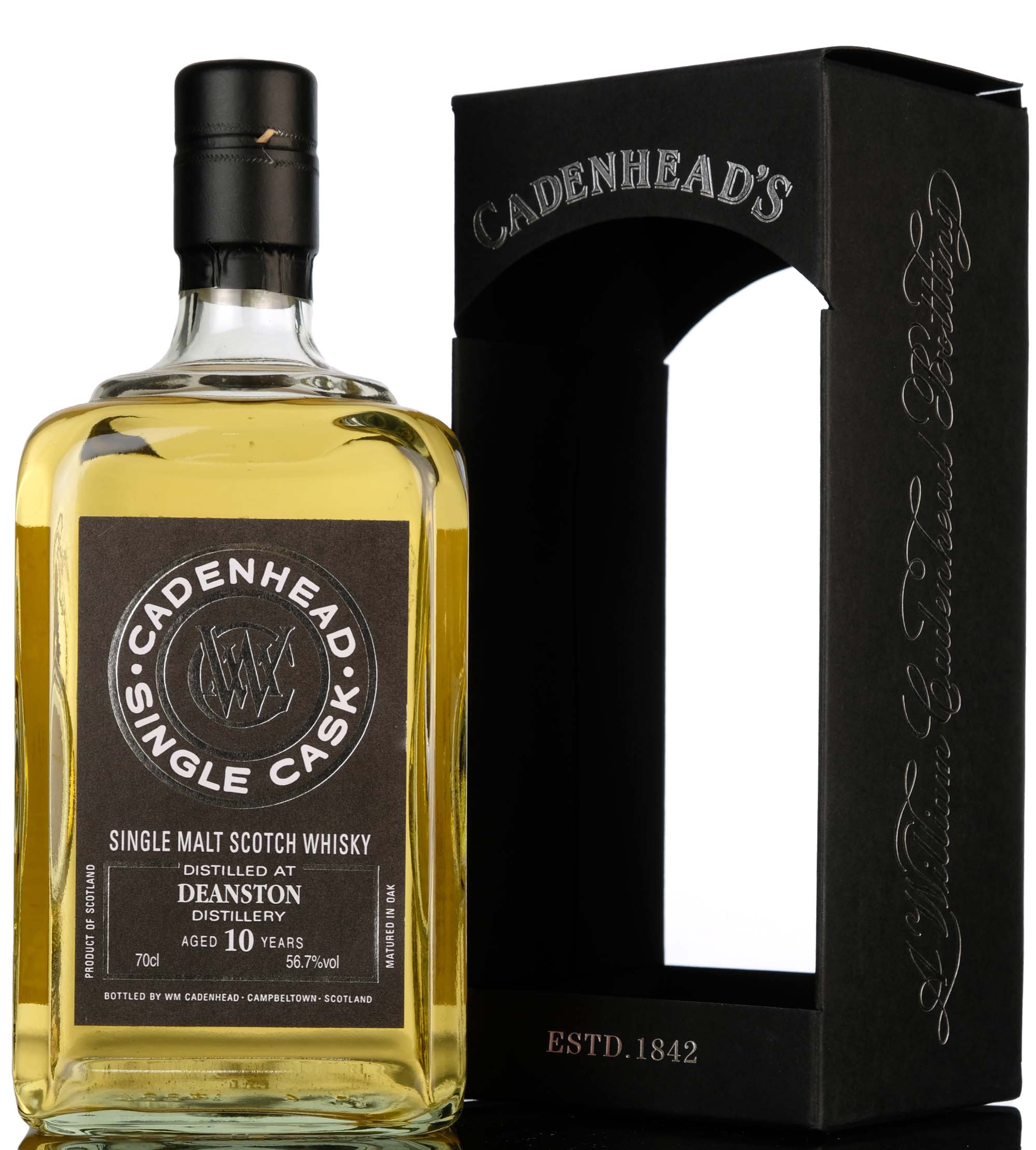Deanston 2008-2018 - 10 Year Old - Cadenheads Black Label - Single Cask - Whiskypedia