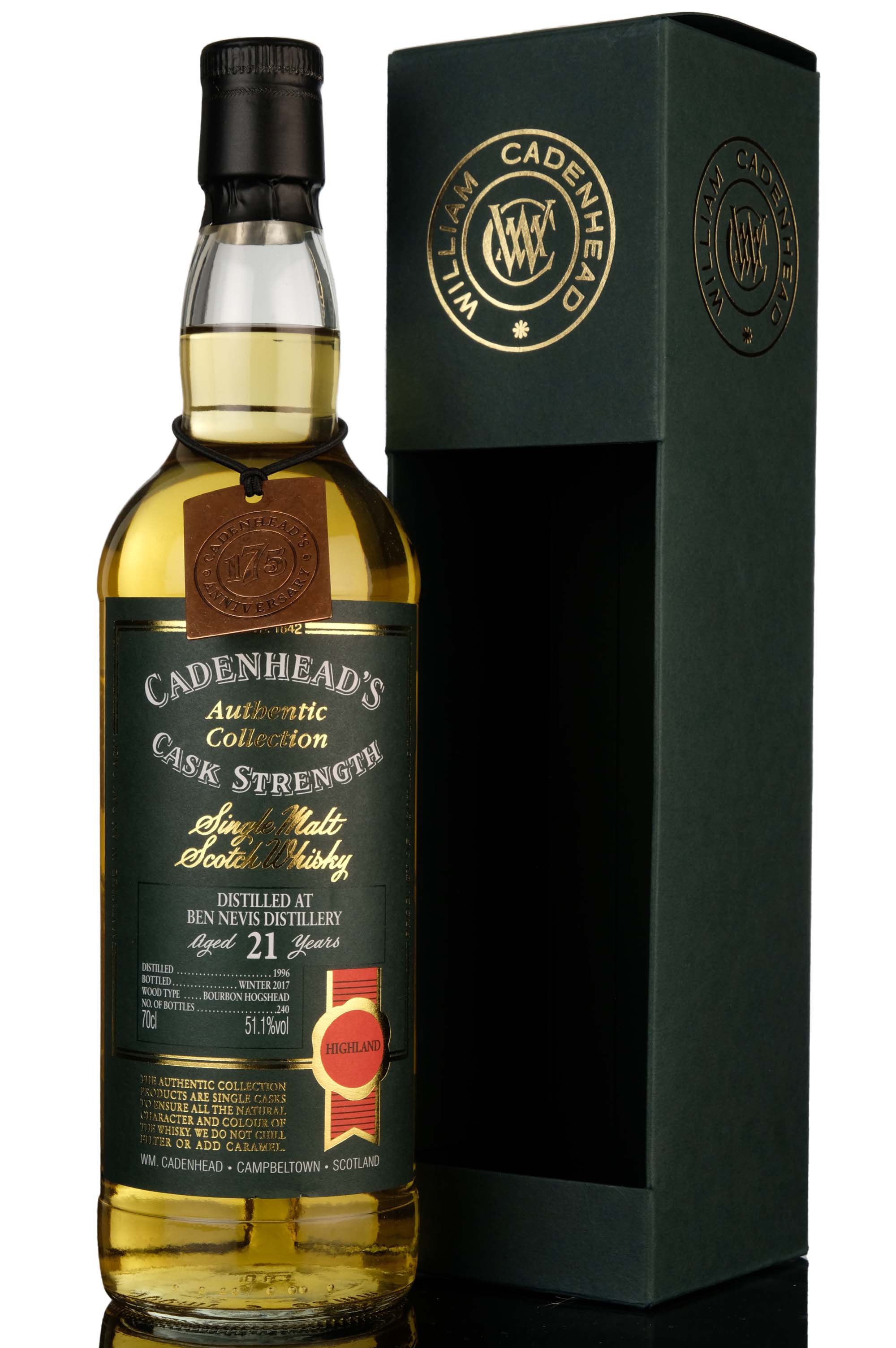 Ben Nevis 1996-2017 - 21 Year Old - Cadenheads Authentic Collection - Single Cask