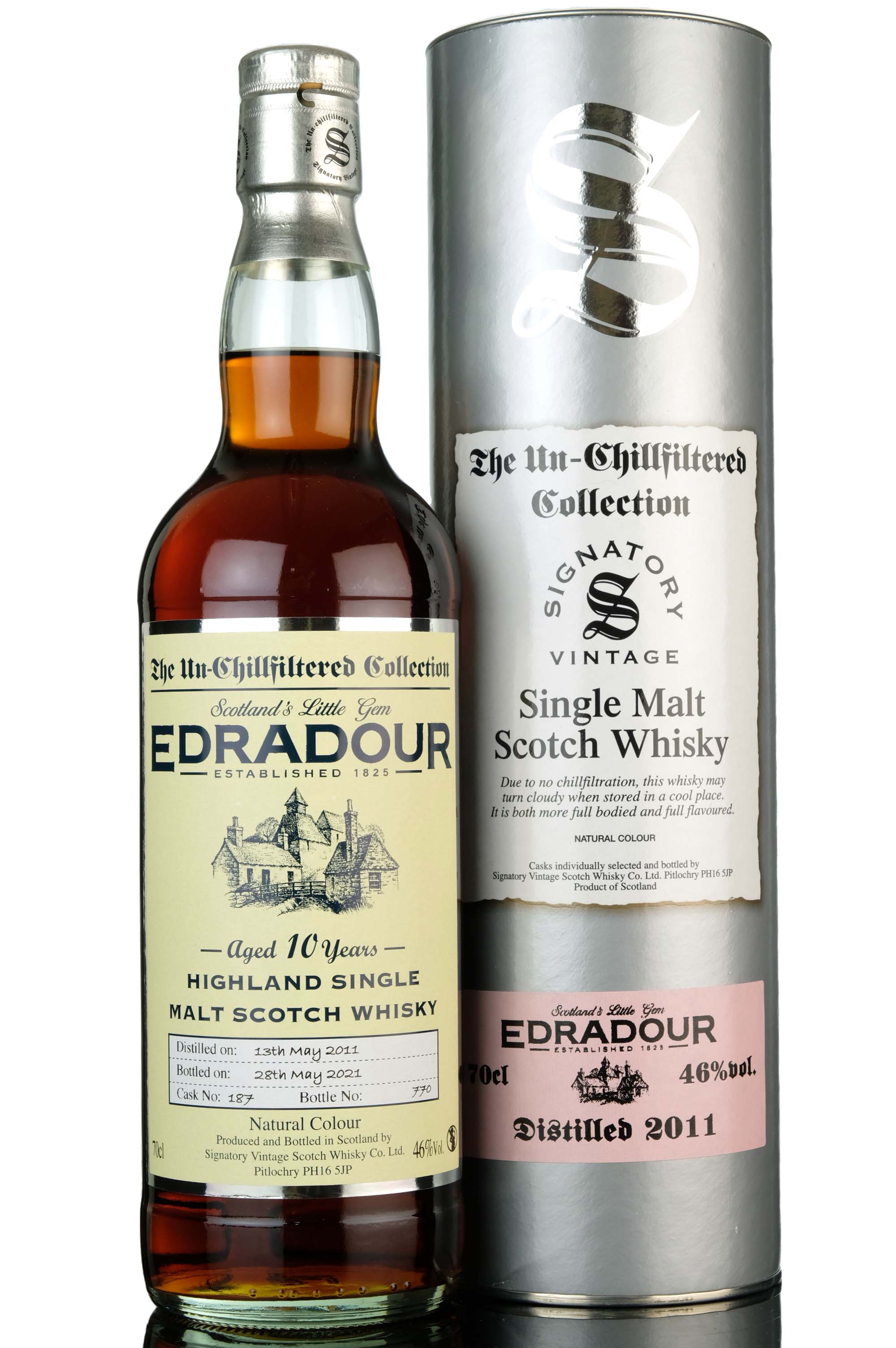 Edradour 2011-2021 - 10 Year Old - Signatory Vintage - Single Cask 187