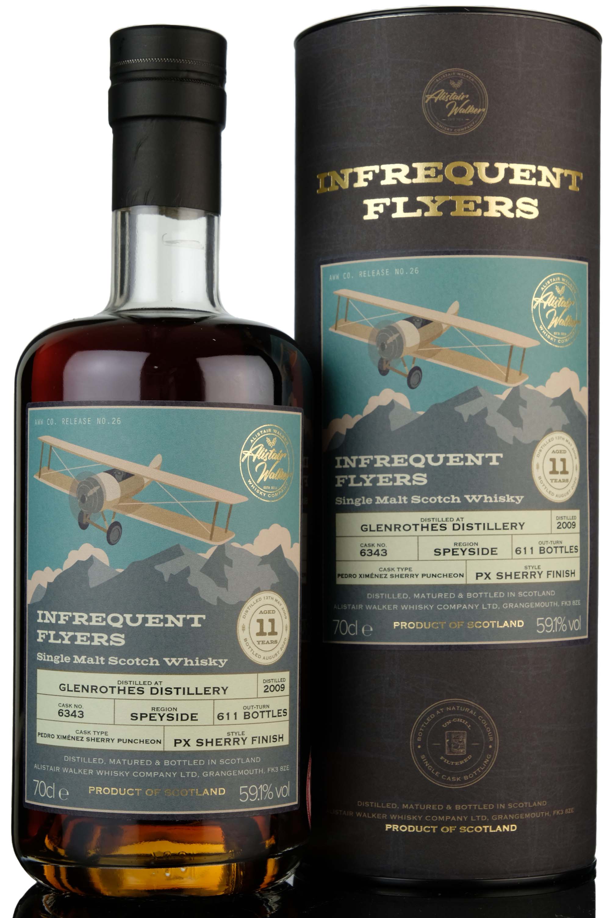 Glenrothes 2009-2020 - 11 Year Old - Alistair Walker Infrequent Flyers - Single Cask 6343