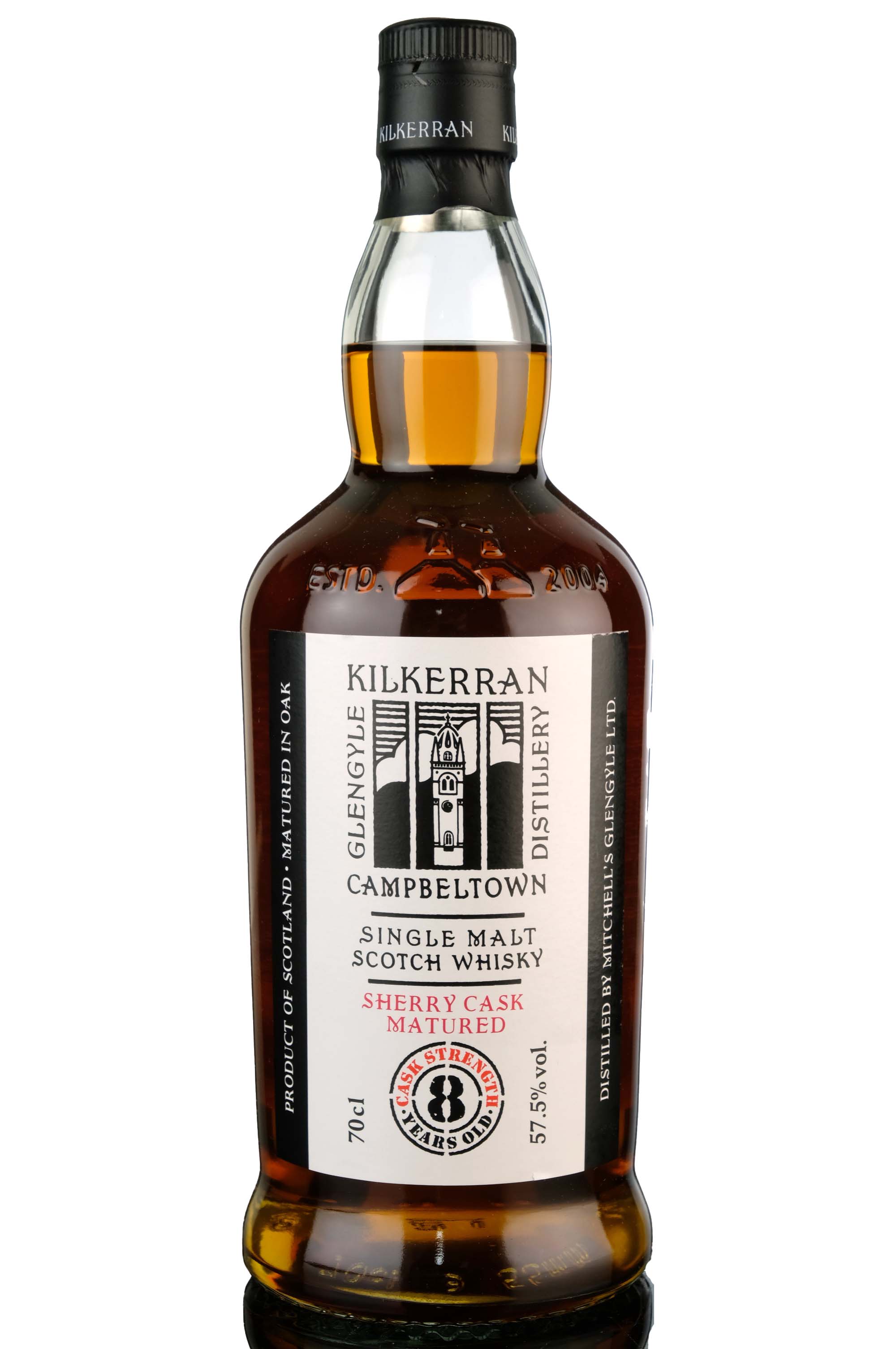 Kilkerran 8 Year Old - Sherry Cask Matured - Cask Strength 57.5% - 2023 Release