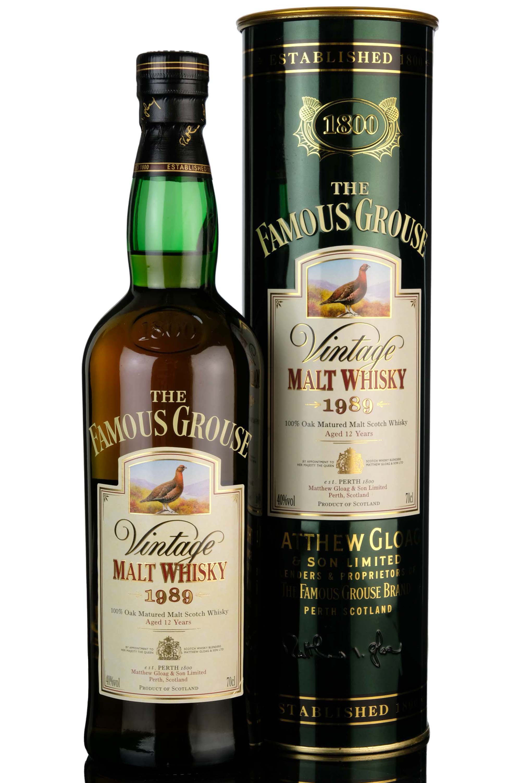 Famous Grouse 1989 - 12 Year Old