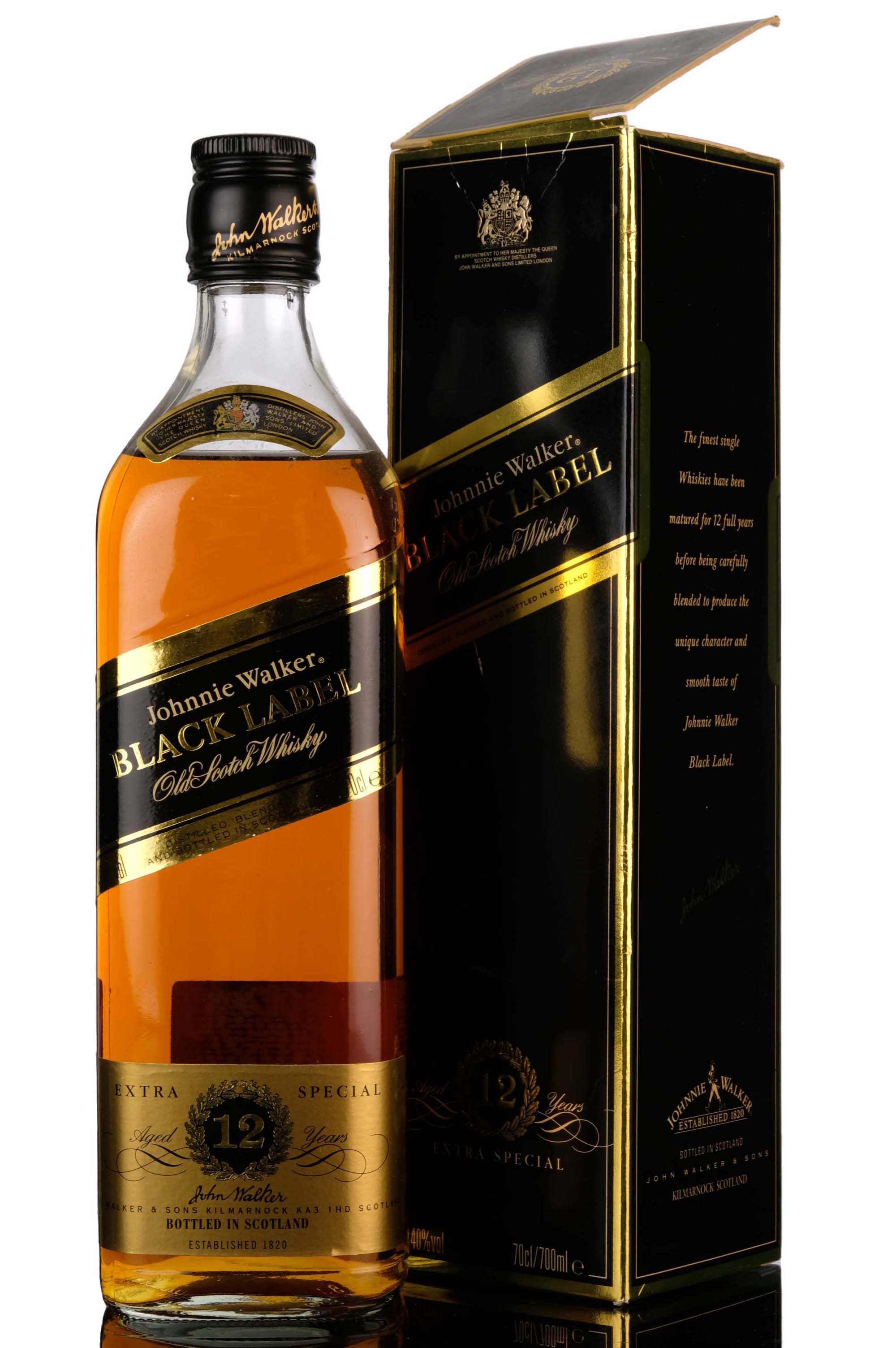 Johnnie Walker 12 Year Old - Black Label - Extra Special - 1990s