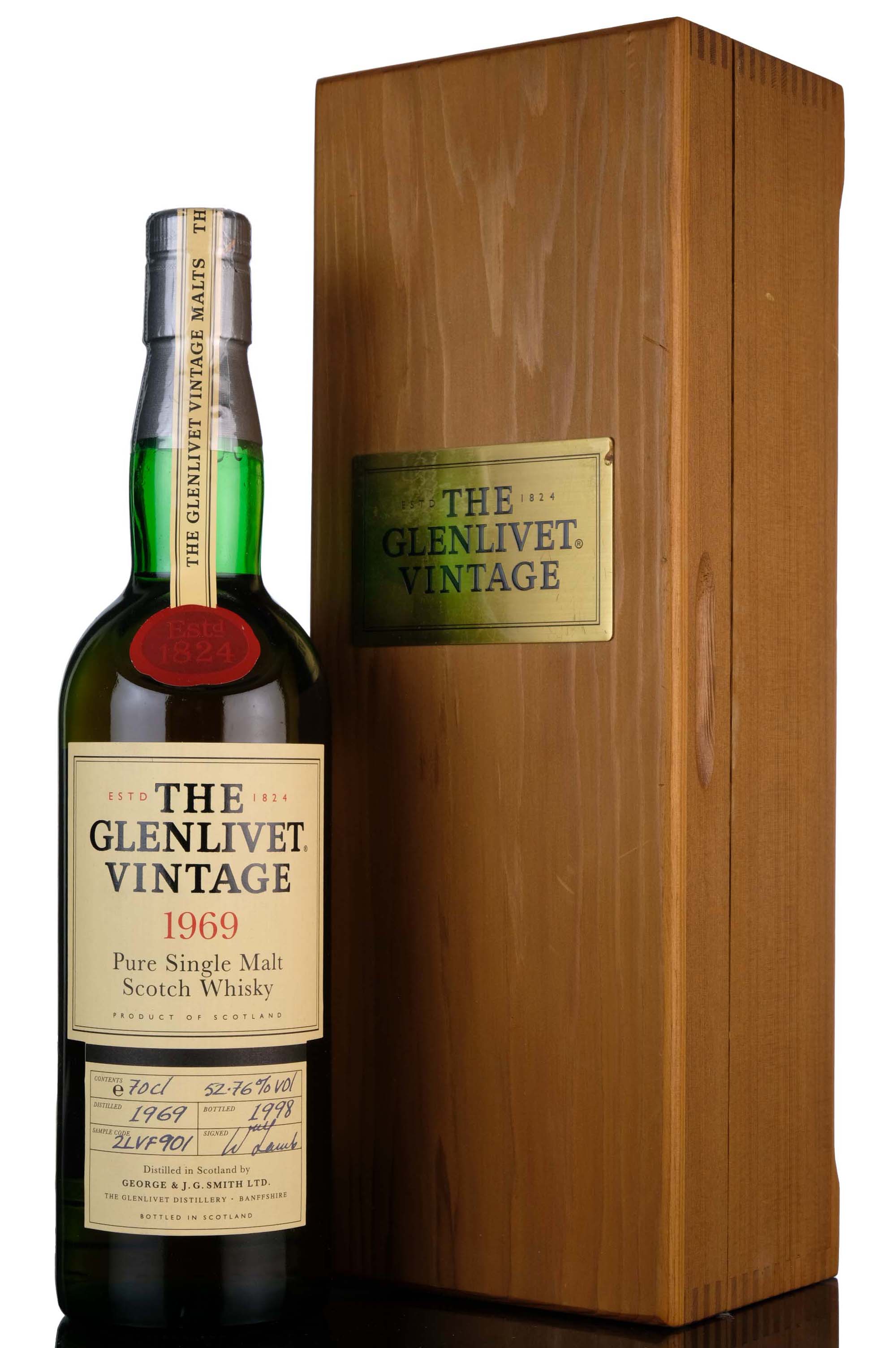 Glenlivet 1969-1998 - Sample Code 2LVF901