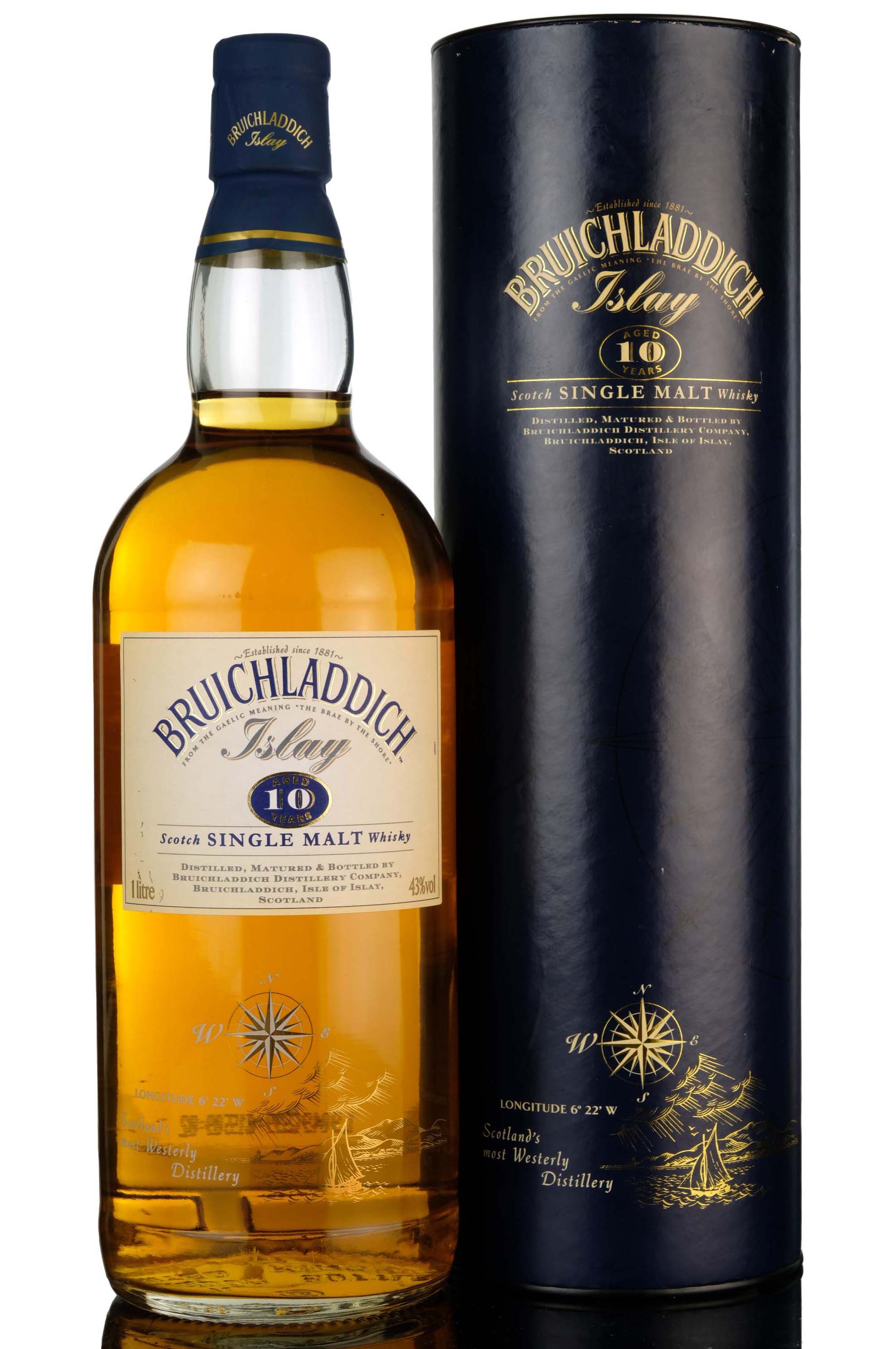 Bruichladdich 10 Year Old - 1990s - 1 Litre