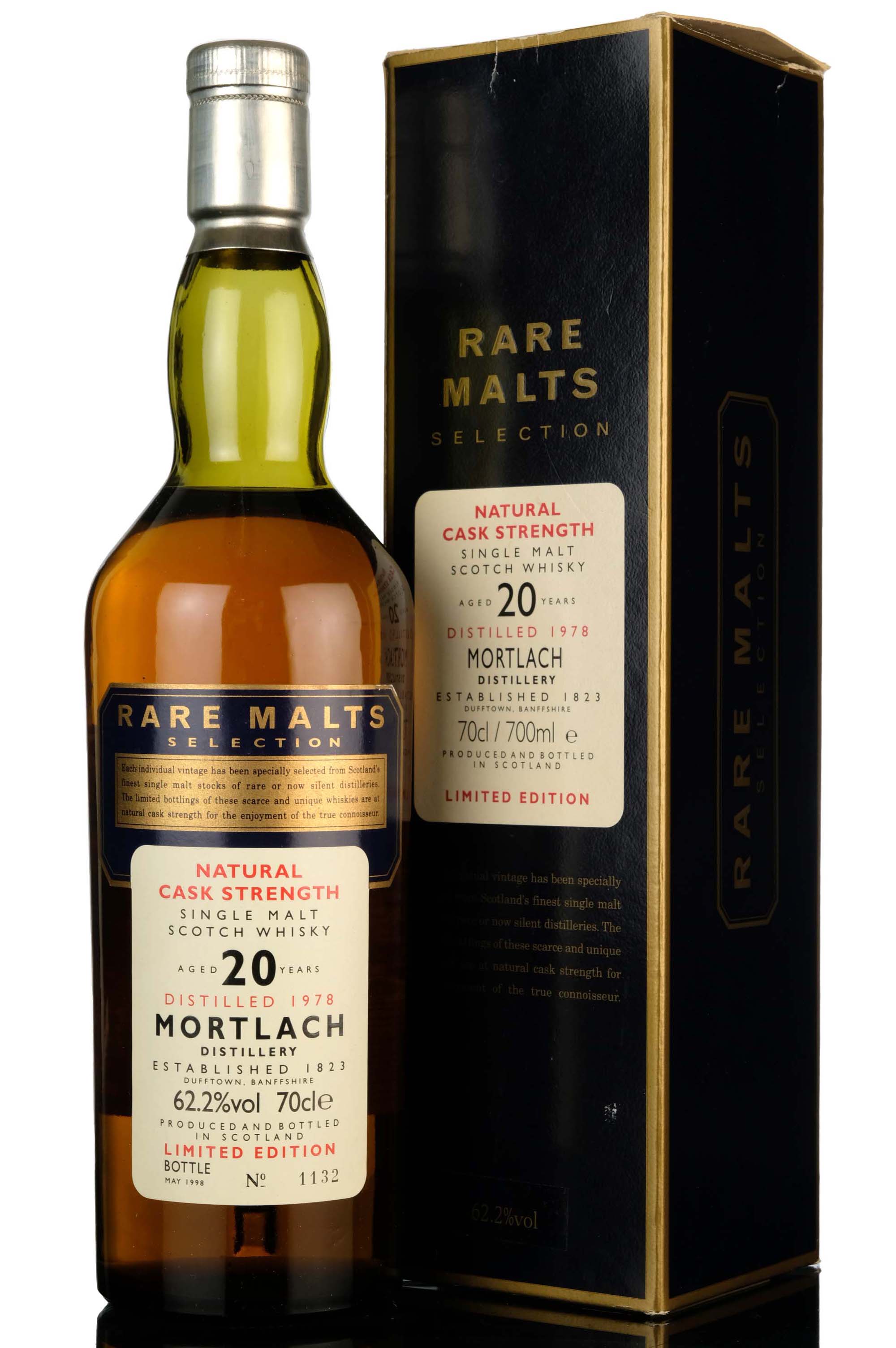 Mortlach 1978-1998 - 20 Year Old - Rare Malts 62.2%