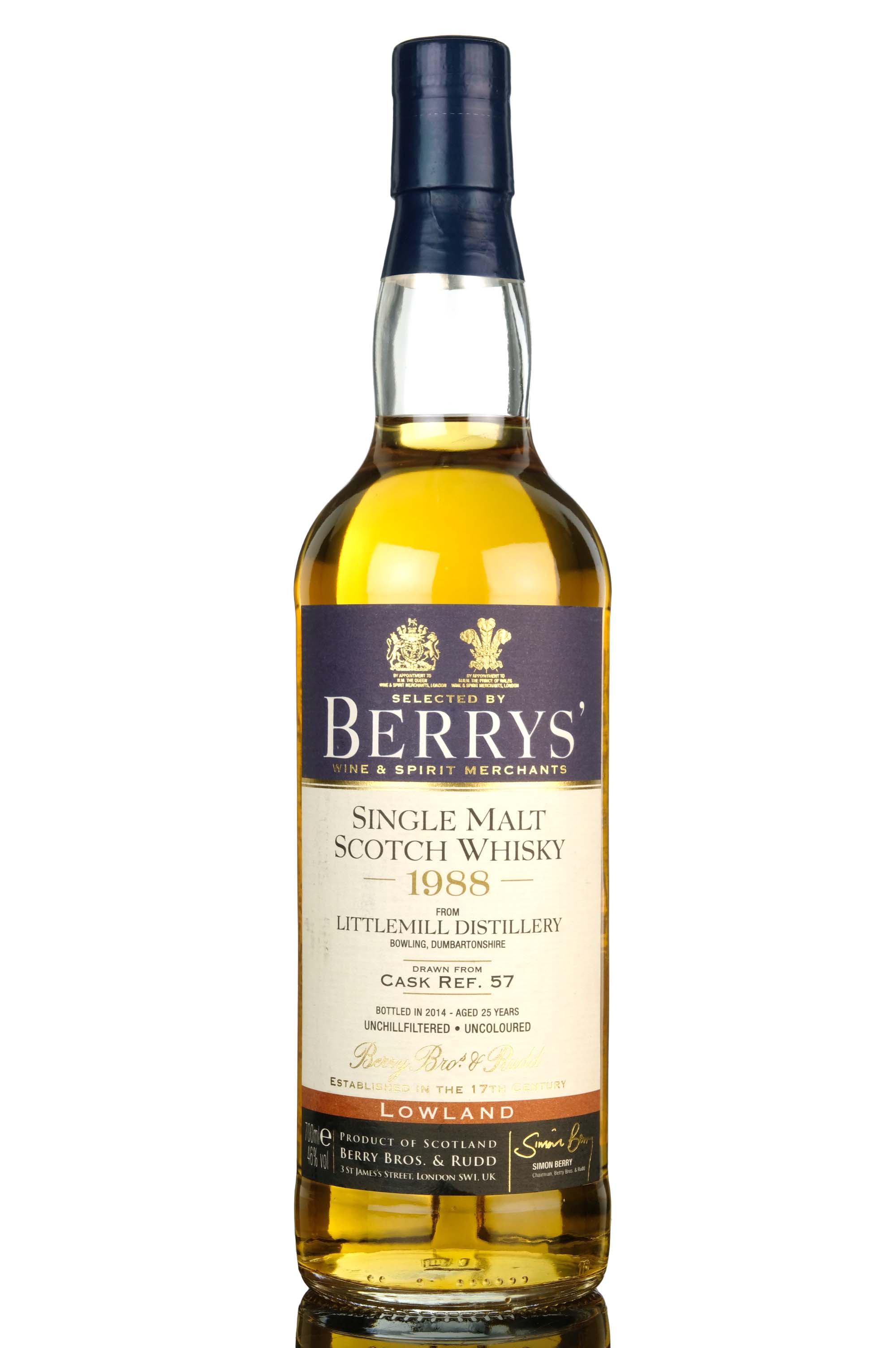 Littlemill 1988-2014 - 25 Year Old - Berry Bros & Rudd - Single Cask 57