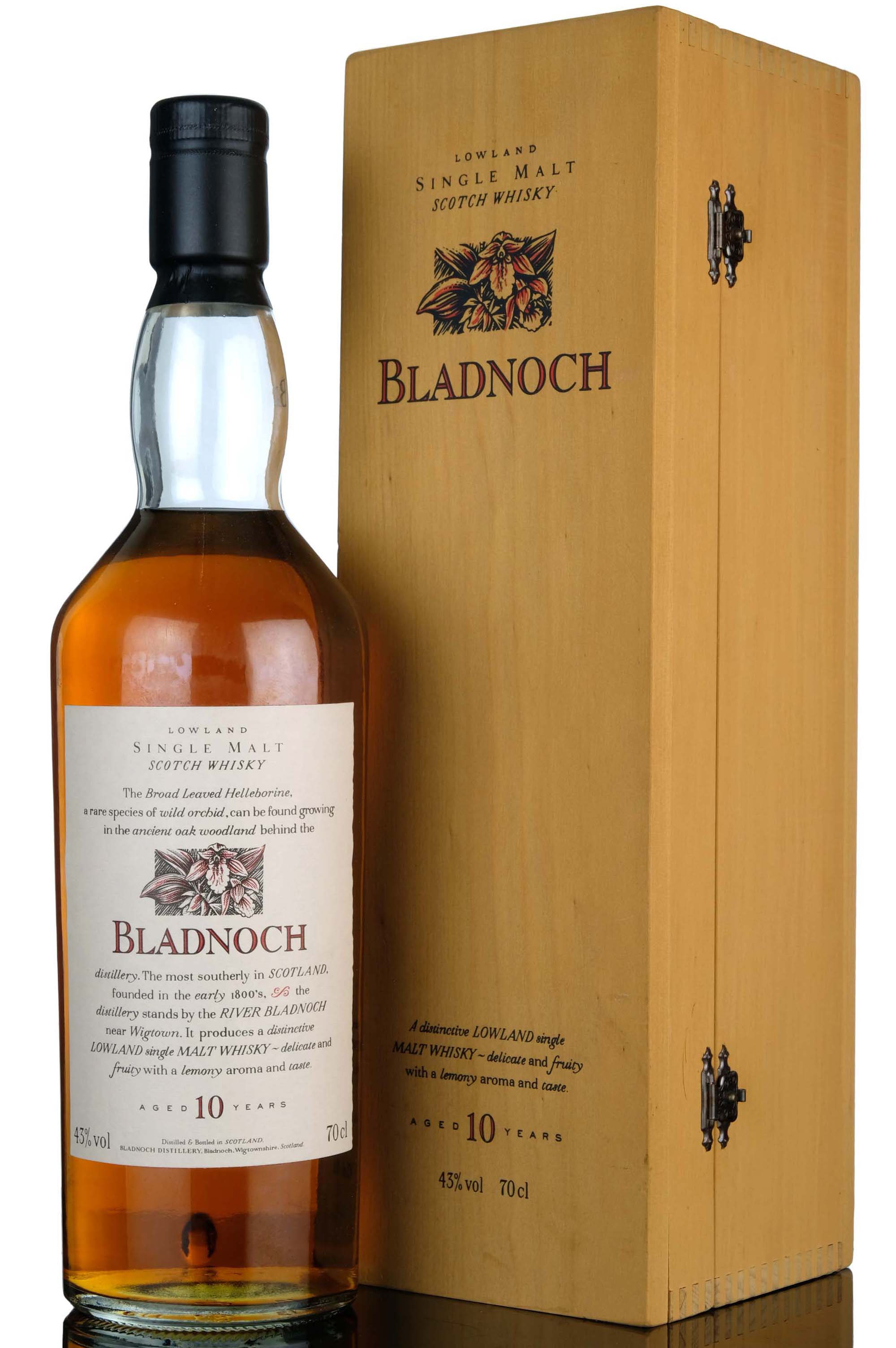 Bladnoch 10 Year Old - Flora & Fauna - Wooden Box