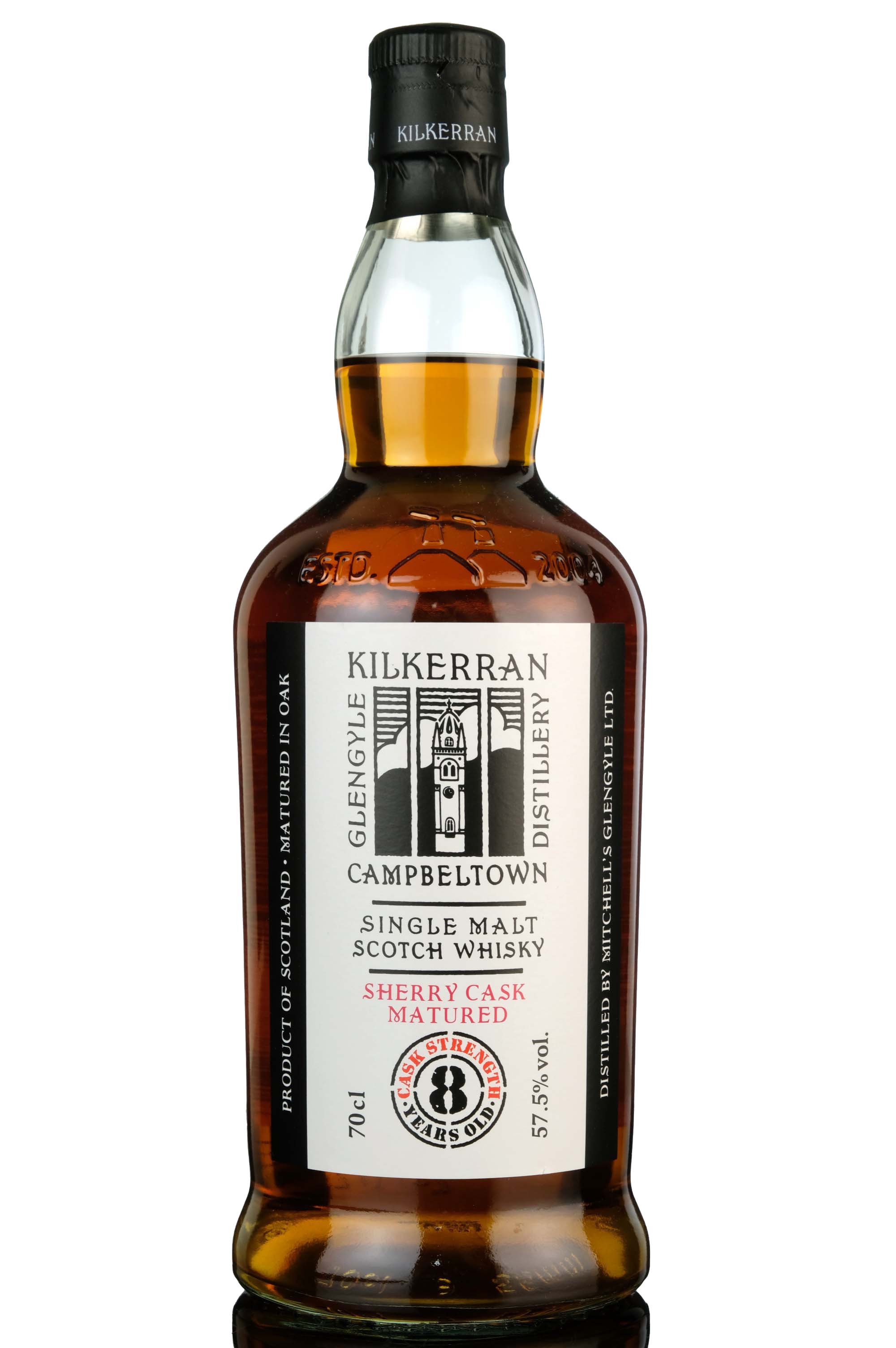 Kilkerran 8 Year Old - Sherry Cask Matured - Cask Strength 57.5% - 2023 Release