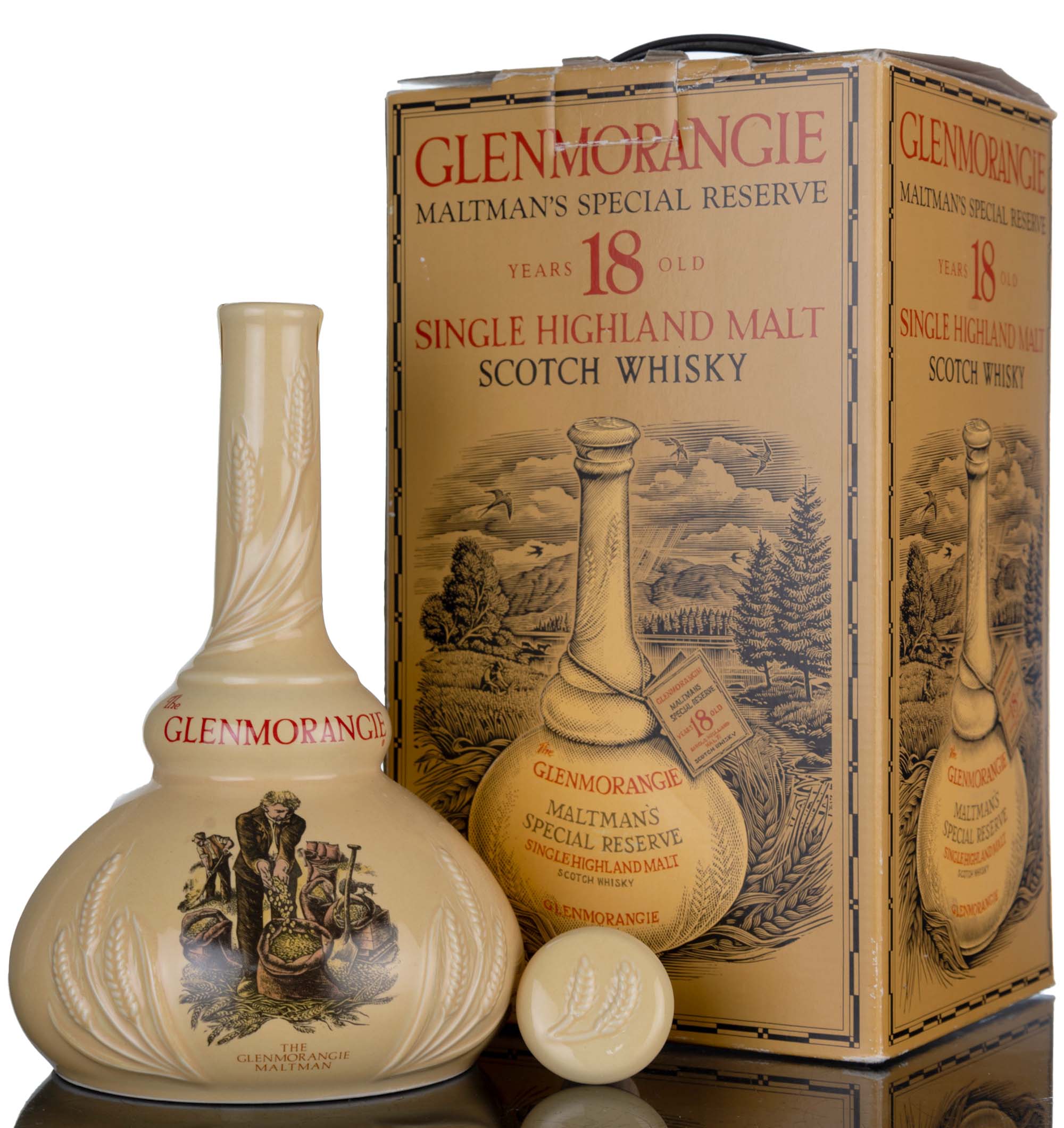 Glenmorangie 18 Year Old - Maltmans Special Reserve - 1990s - Ceramic