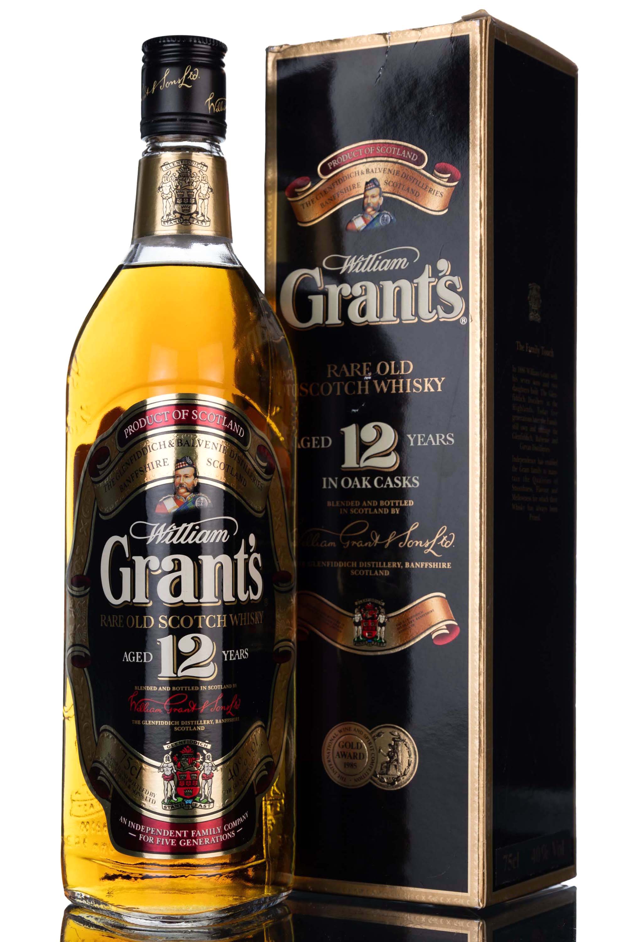 Grants 12 Year Old Rare Old - Circa 1990