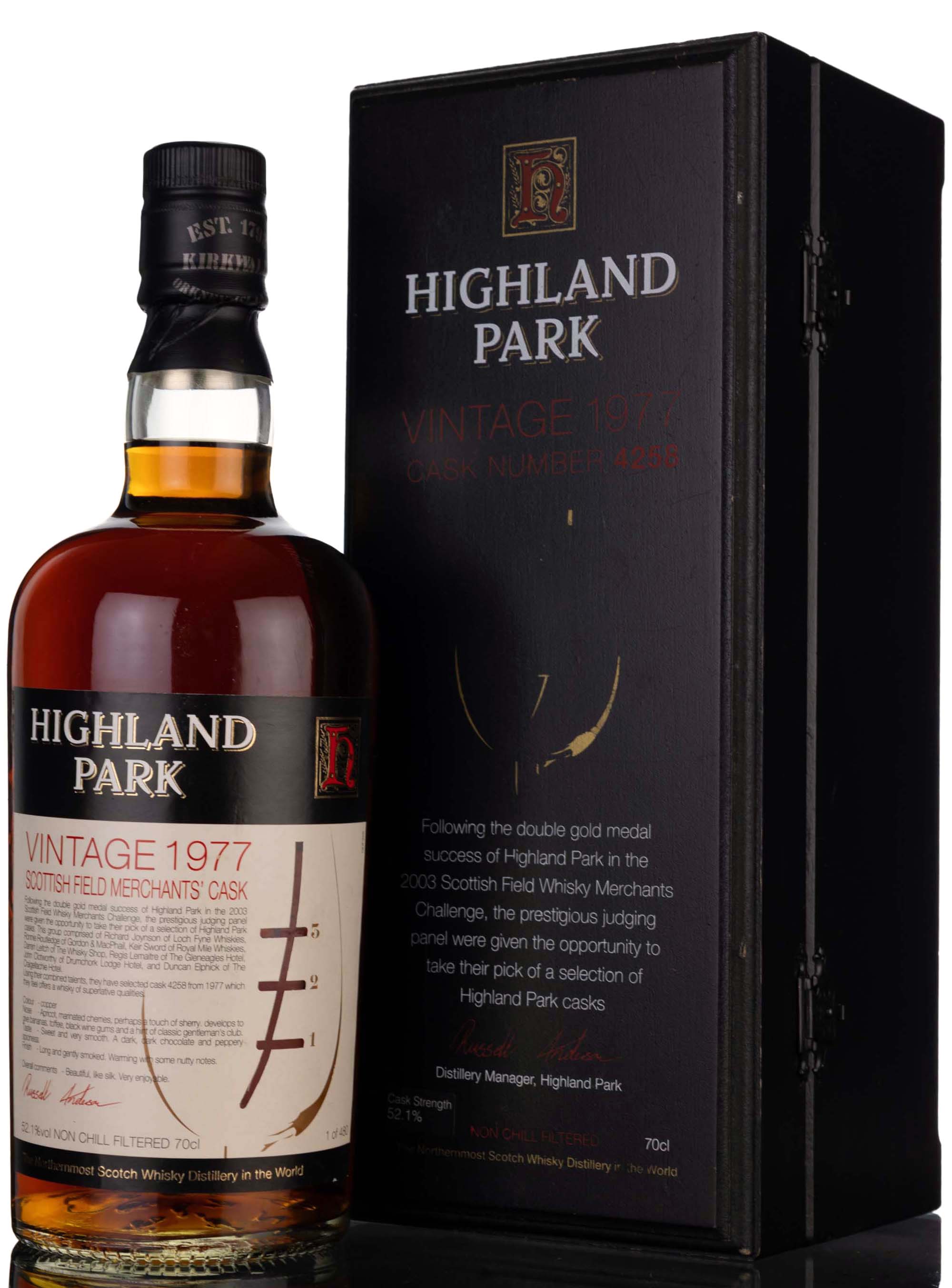 Highland Park 1977-2003 - Scottish Field Merchants - Single Cask 4258