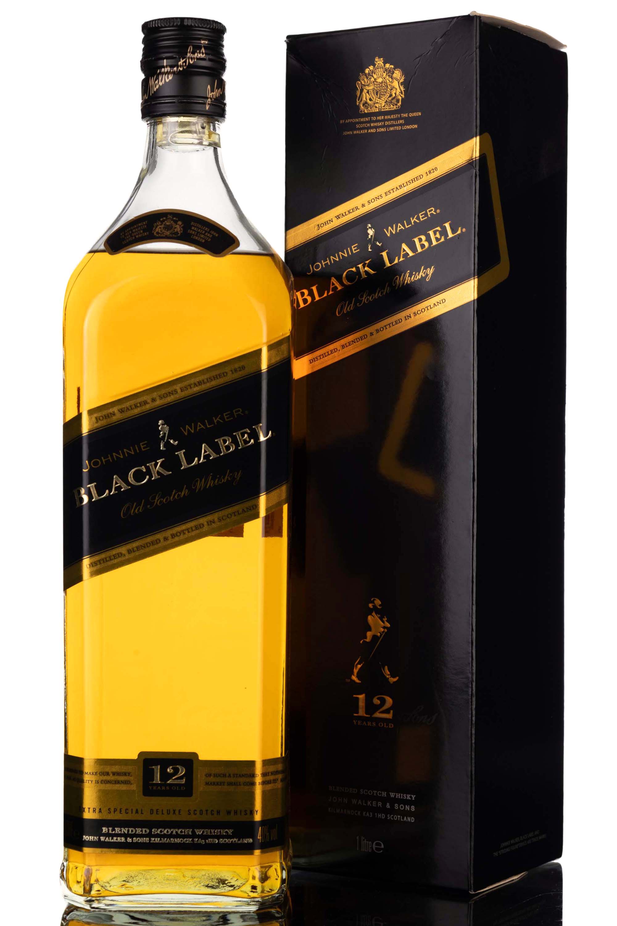 Johnnie Walker 12 Year Old - Black Label - Extra Special - 1 Litre