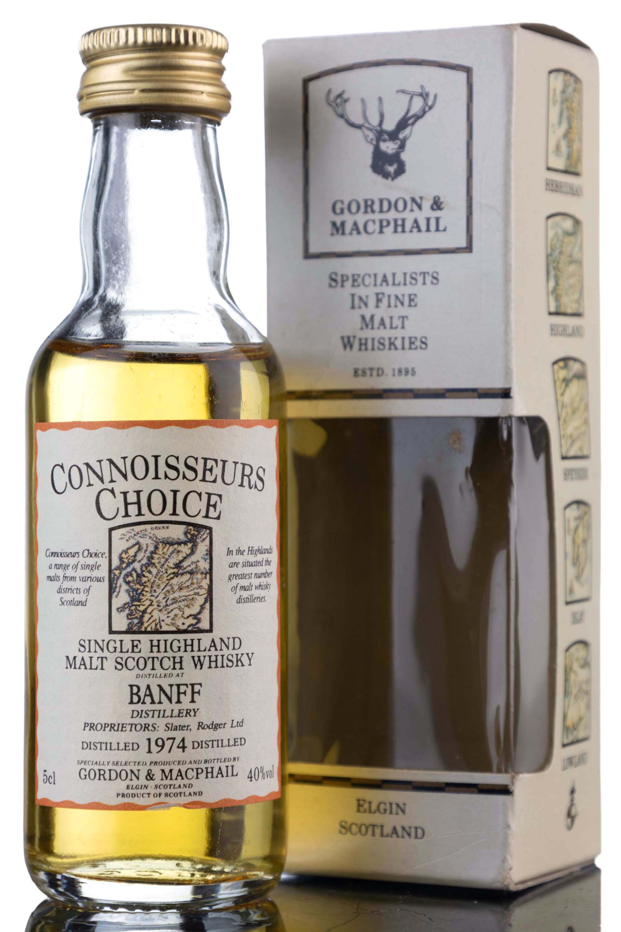 Banff 1974 - Gordon & MacPhail - Connoisseurs Choice - Miniature