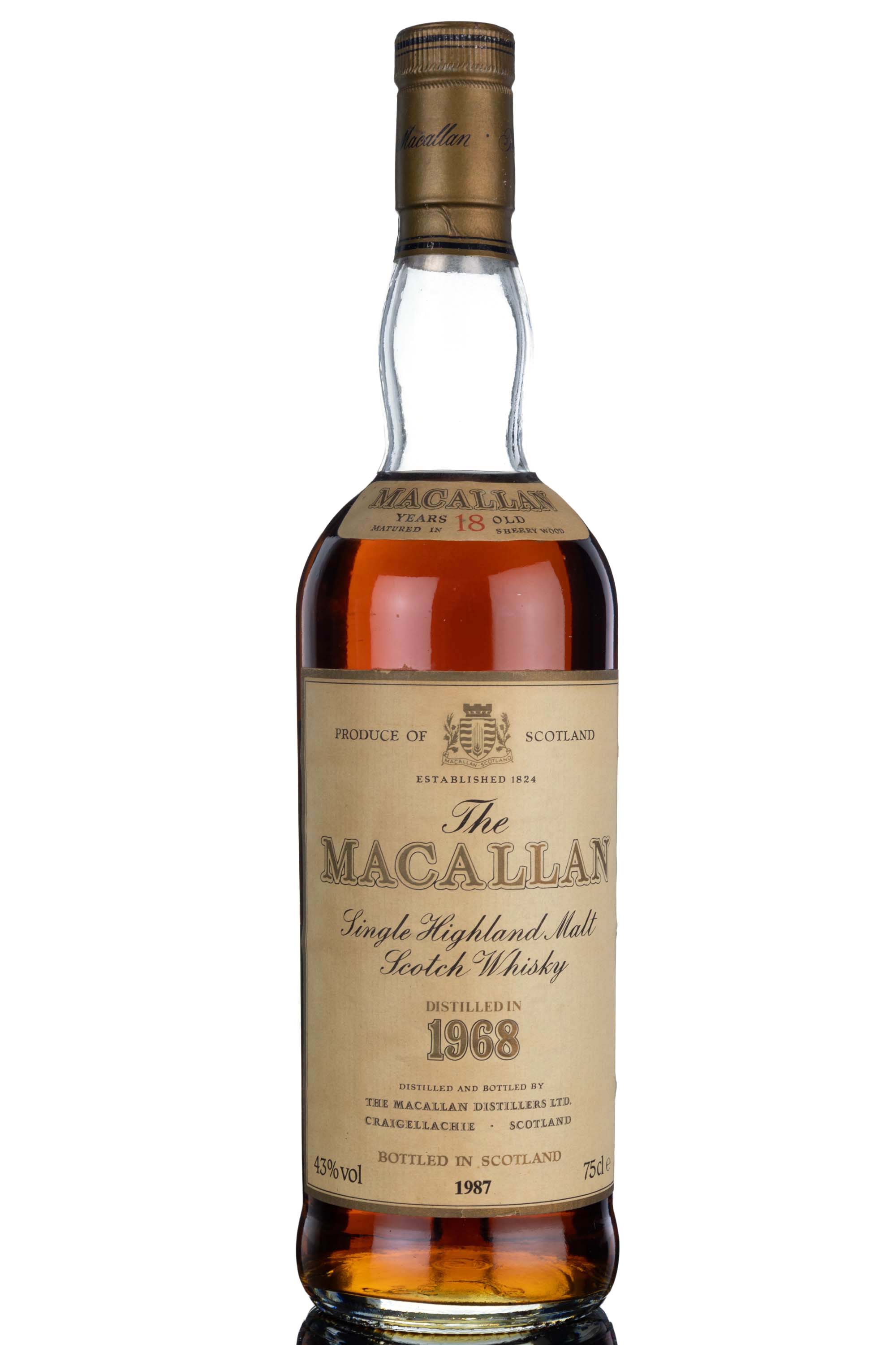 Macallan 1968-1987 - 18 Year Old - Sherry Cask