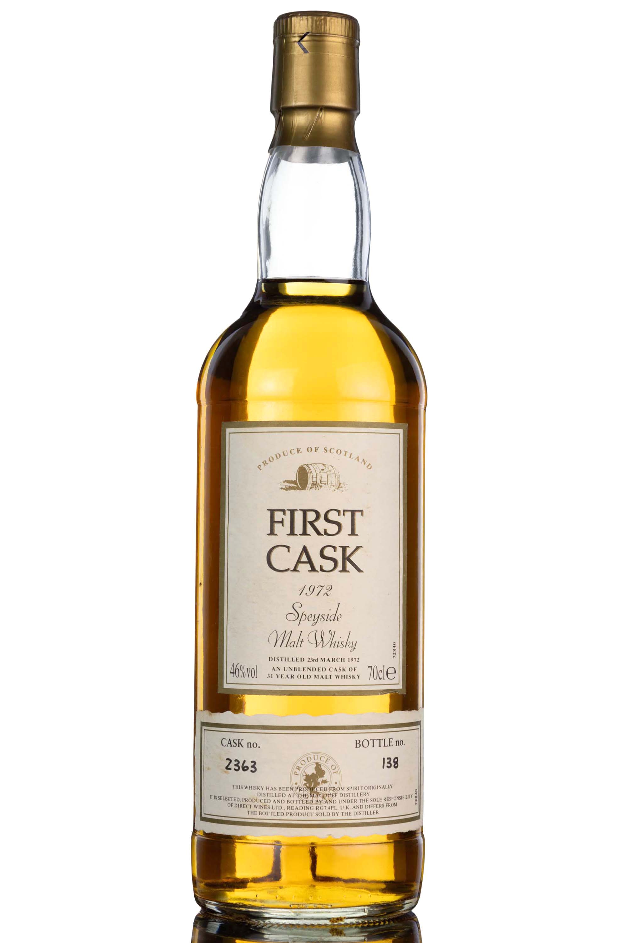 Macduff 1972 - 31 Year Old - First Cask - Single Cask 2363