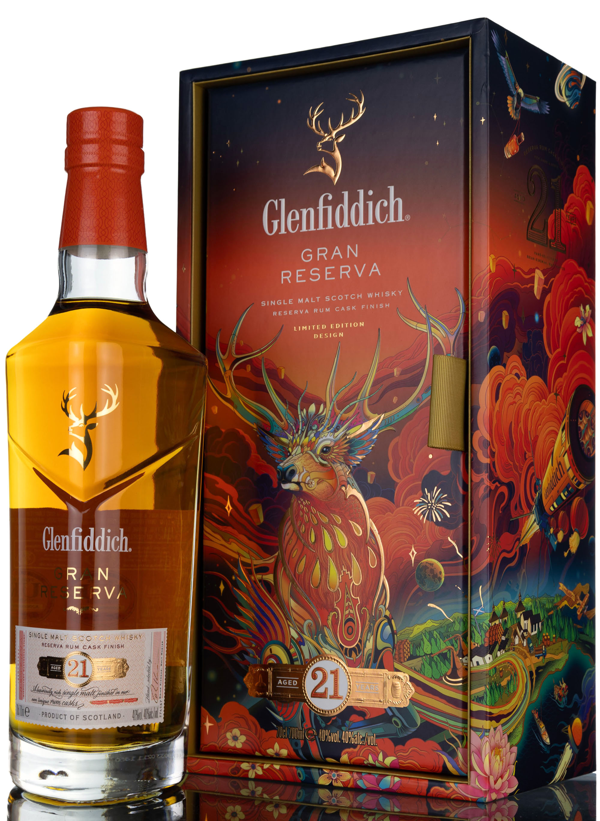 Glenfiddich 21 Reserva Rum Cask Finish Chinese New Year 2024 Limited Edition