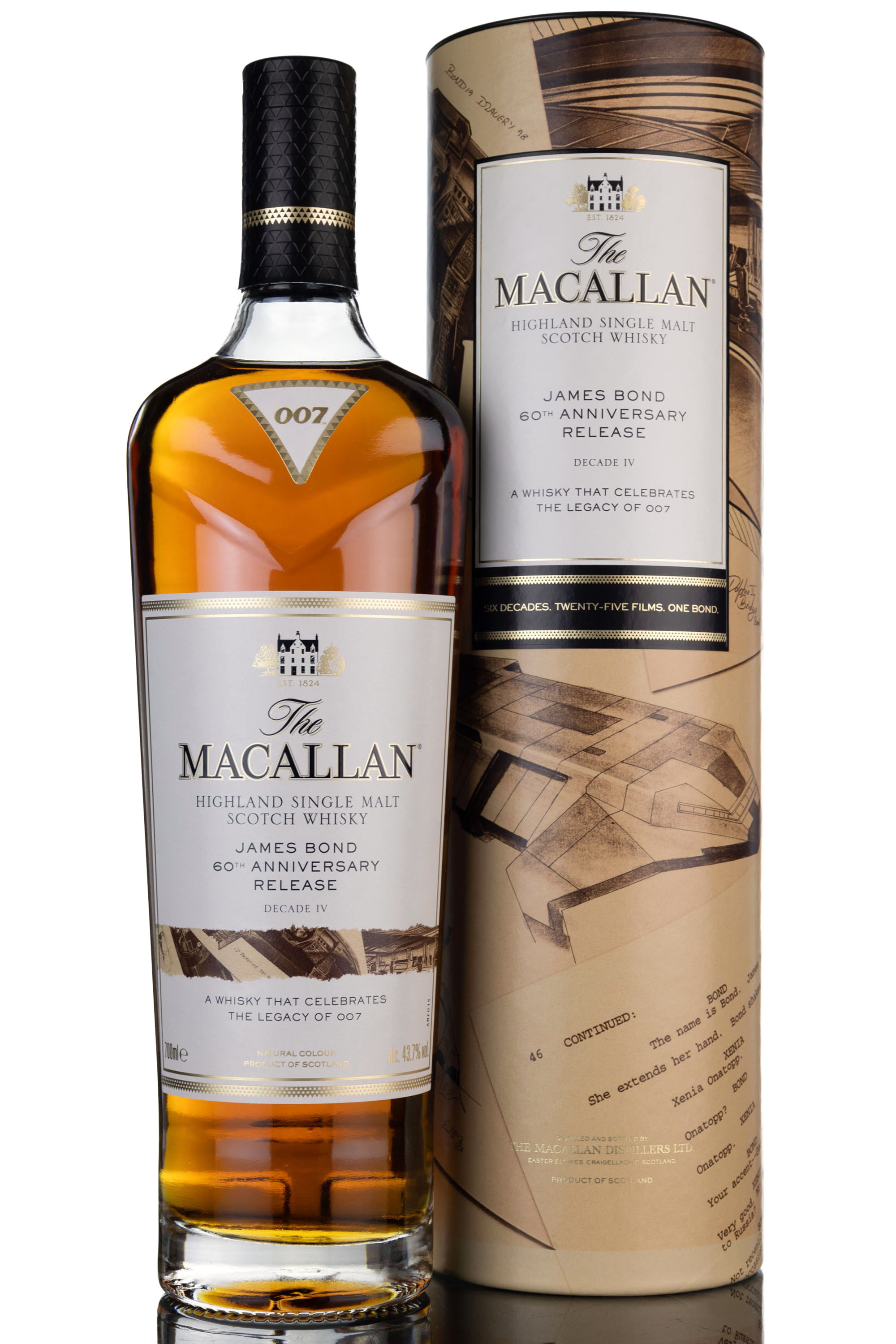 Macallan James Bond 007 60th Anniversary Release - Decade IV - 2022 Release