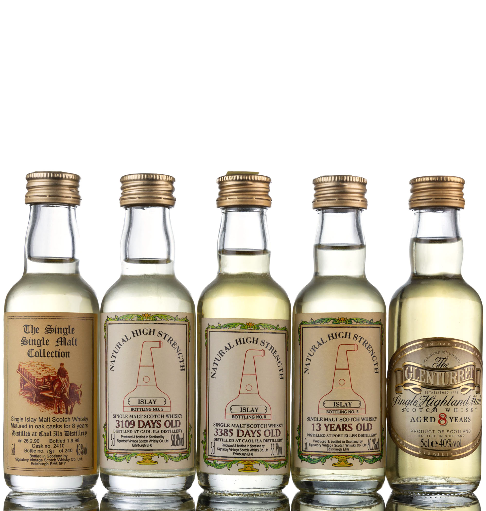 5 x Single Malt Miniatures