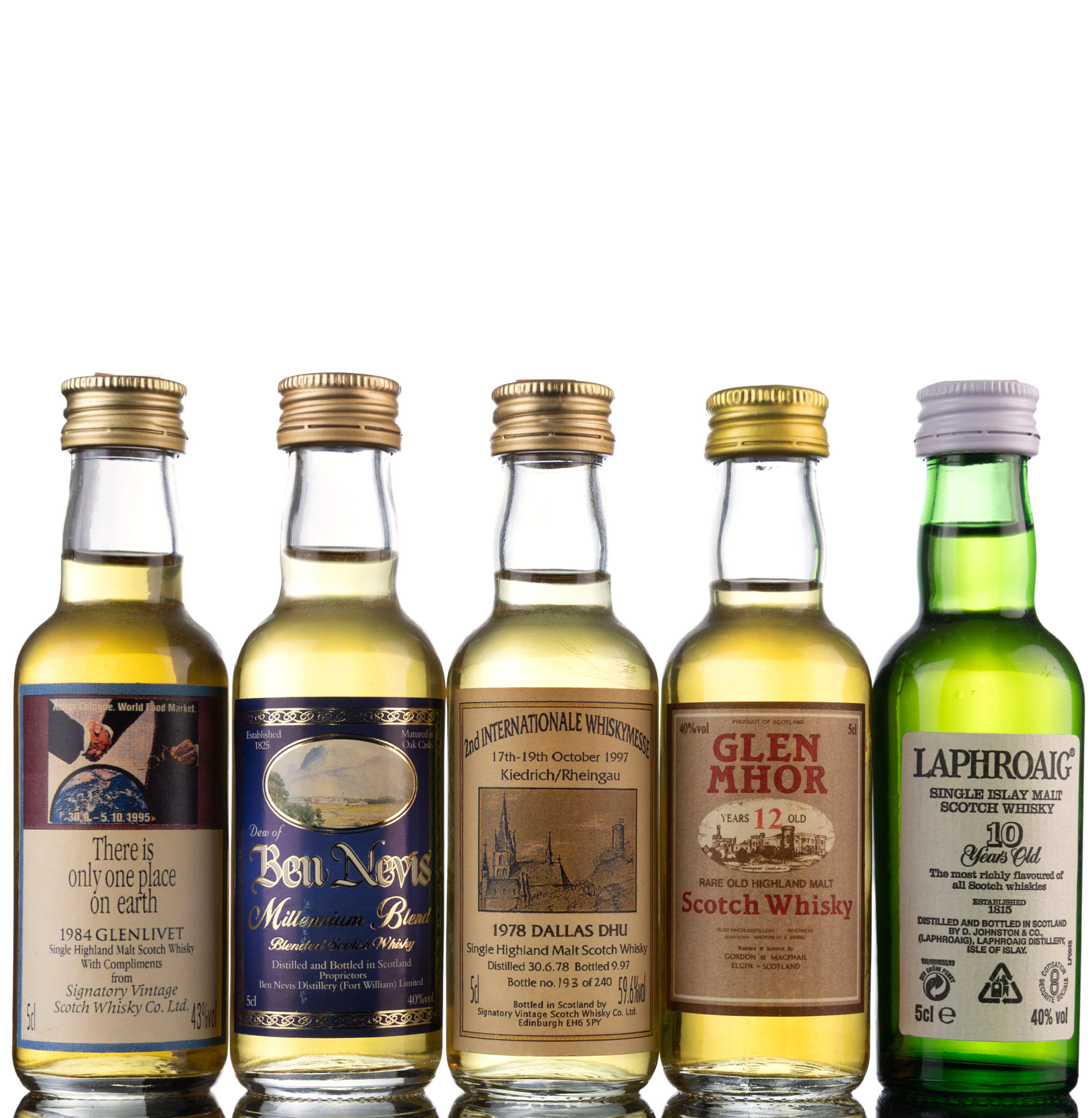 5 x Single Malt Miniatures