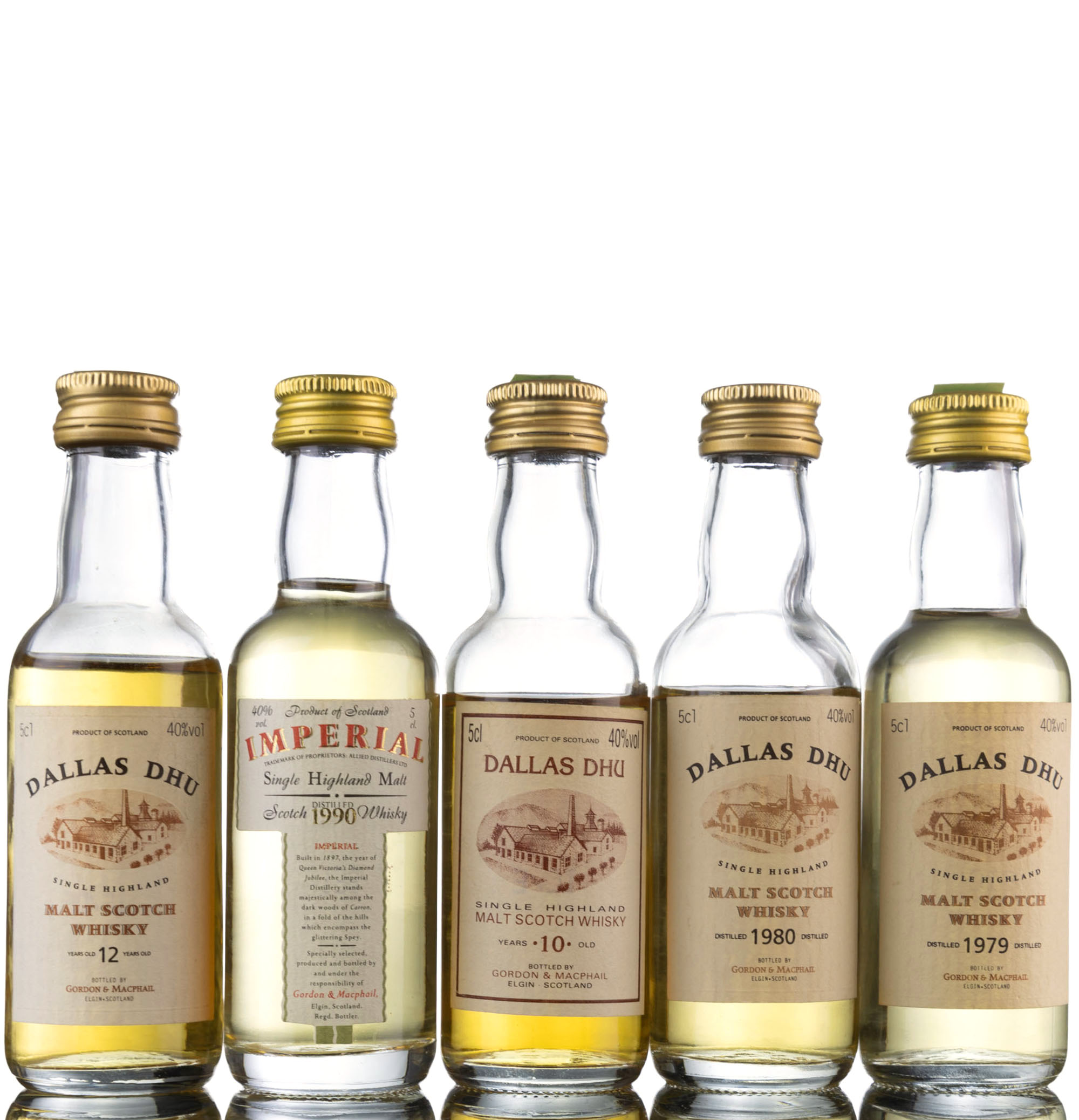 5 x Single Malt Miniatures