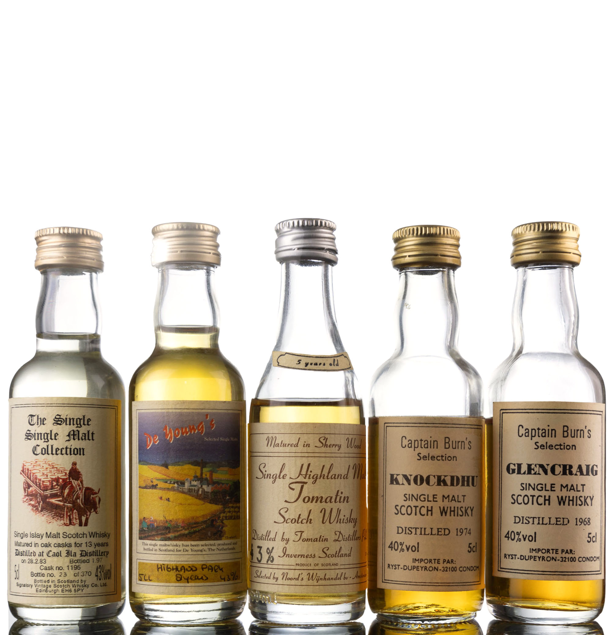 5 x Single Malt Miniatures