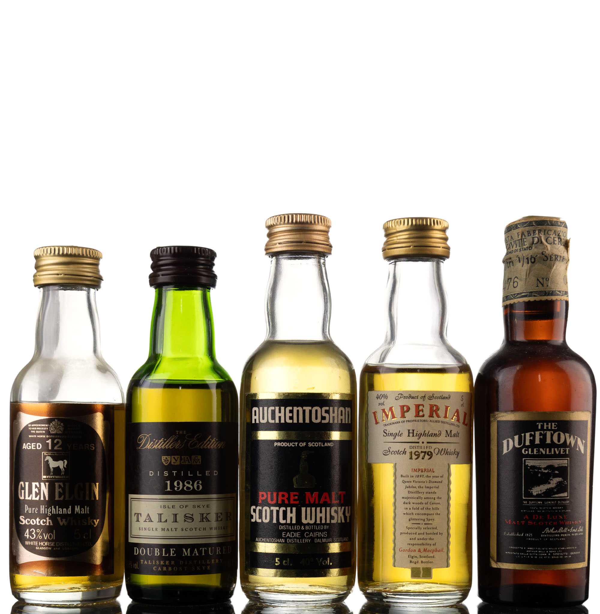 5 x Single Malt Miniatures