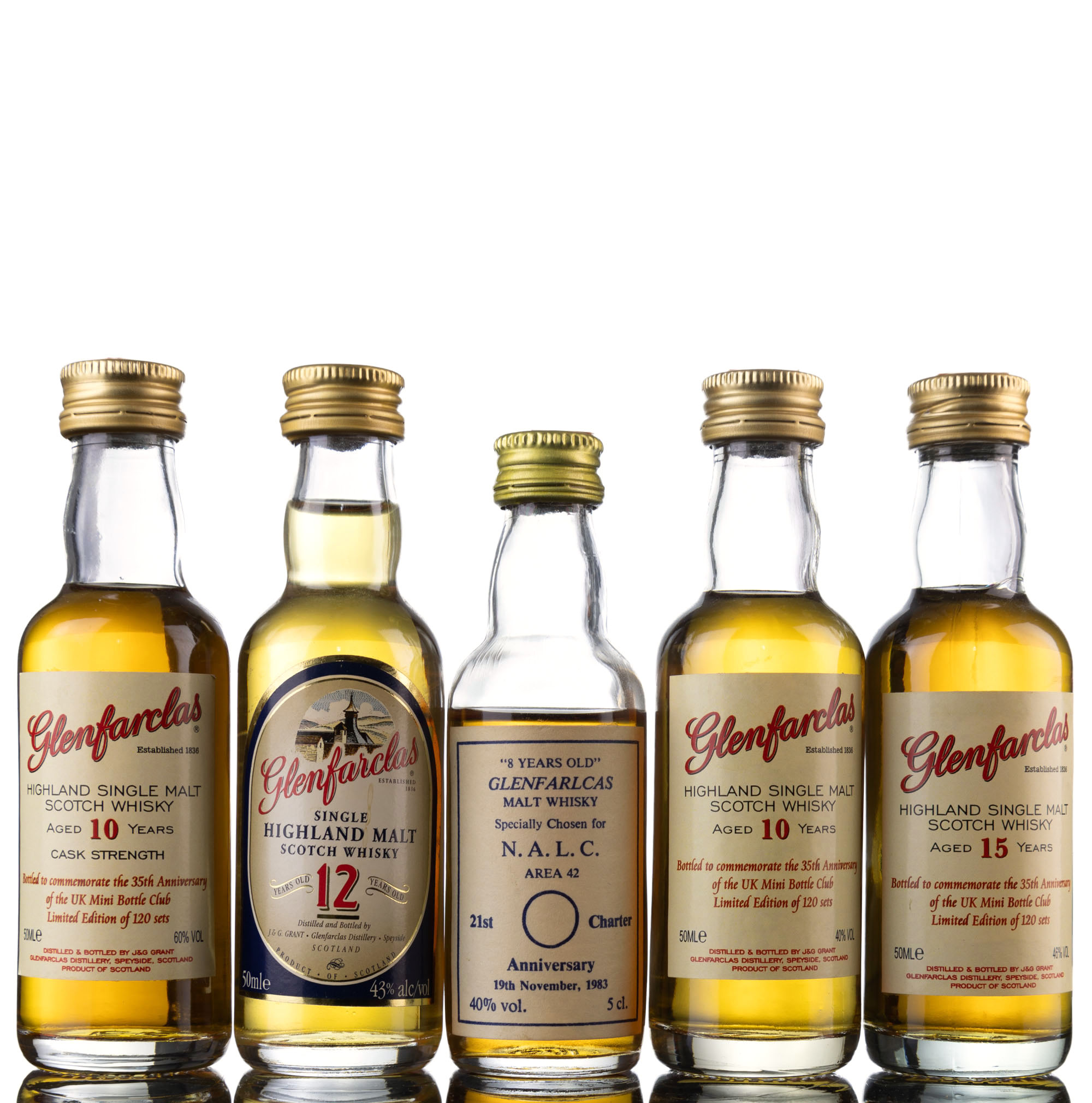 5 x Single Malt Miniatures