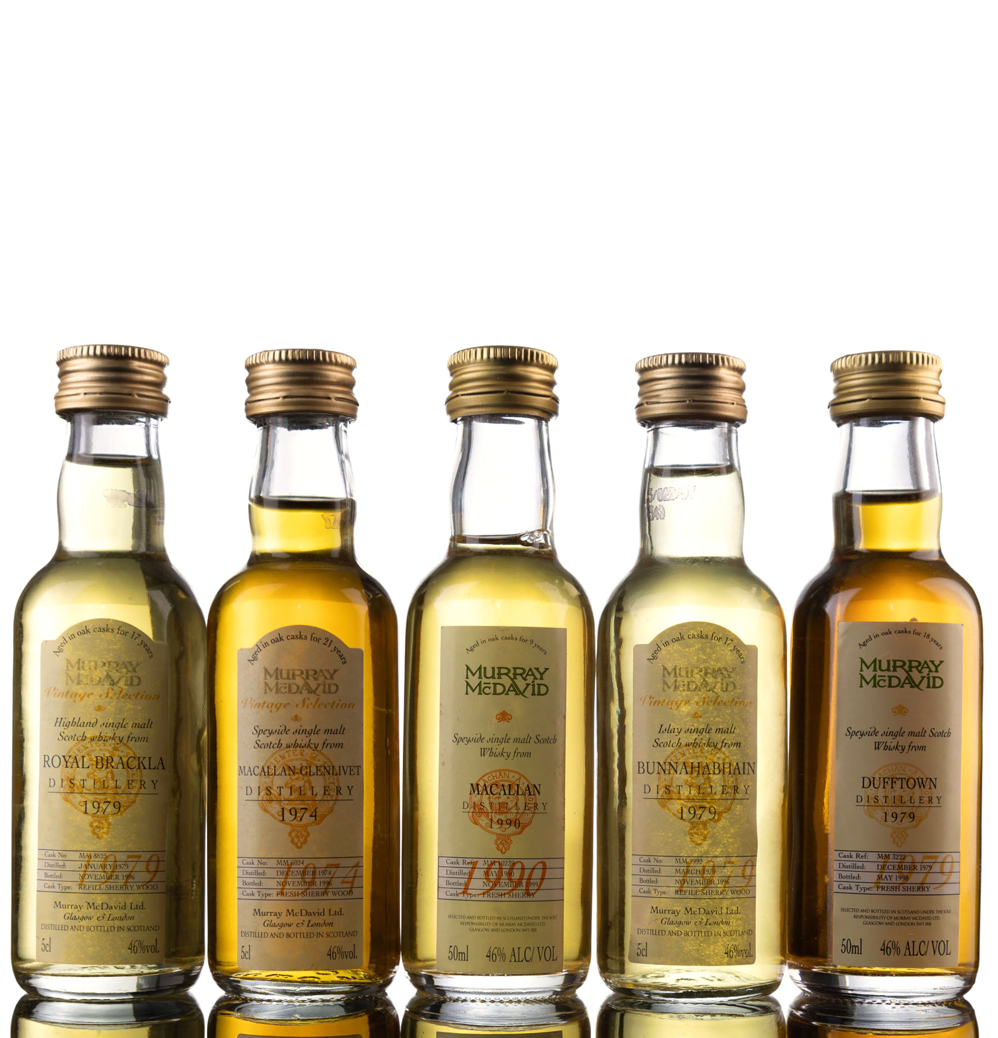 5 x Single Malt Miniatures