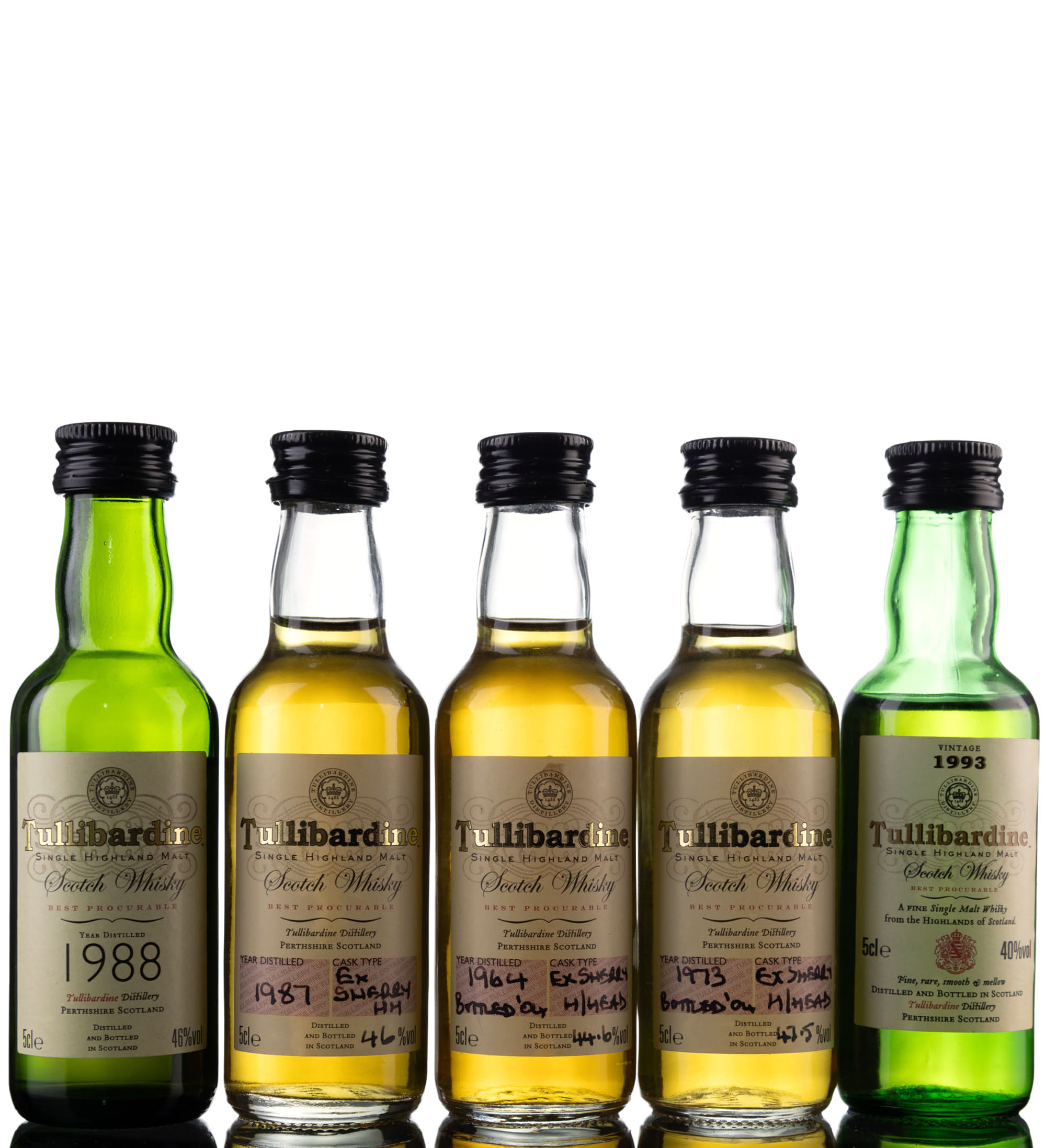 5 x Single Malt Miniatures