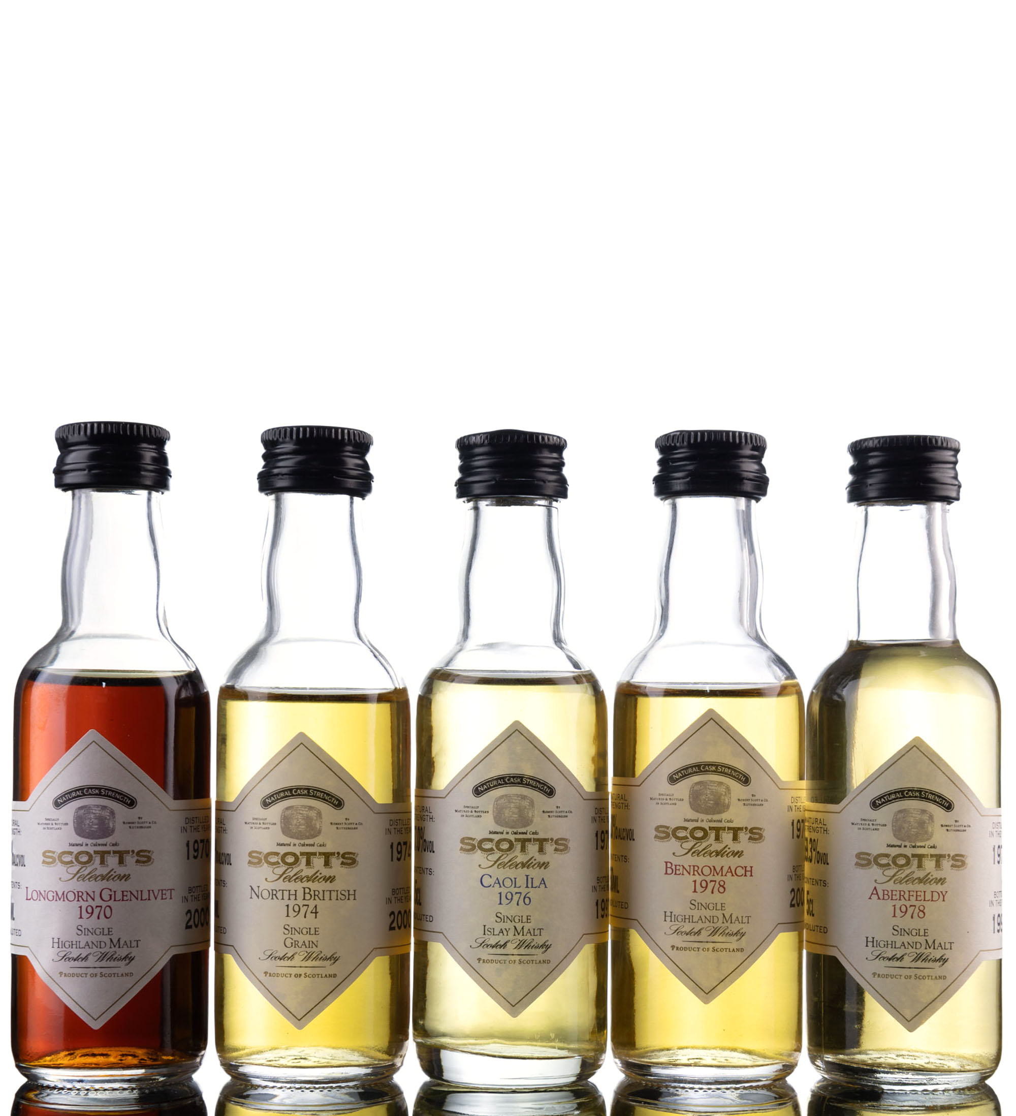 5 x Single Malt Miniatures