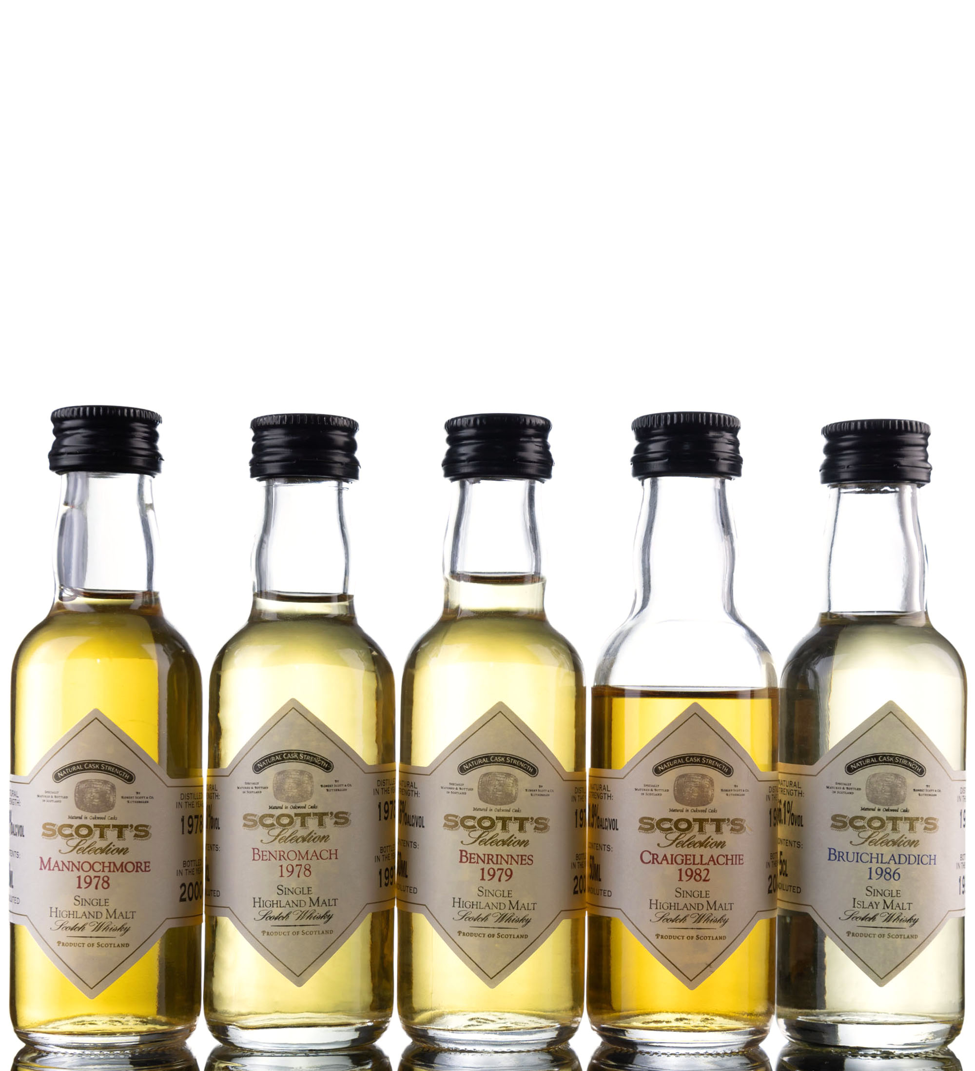 5 x Single Malt Miniatures