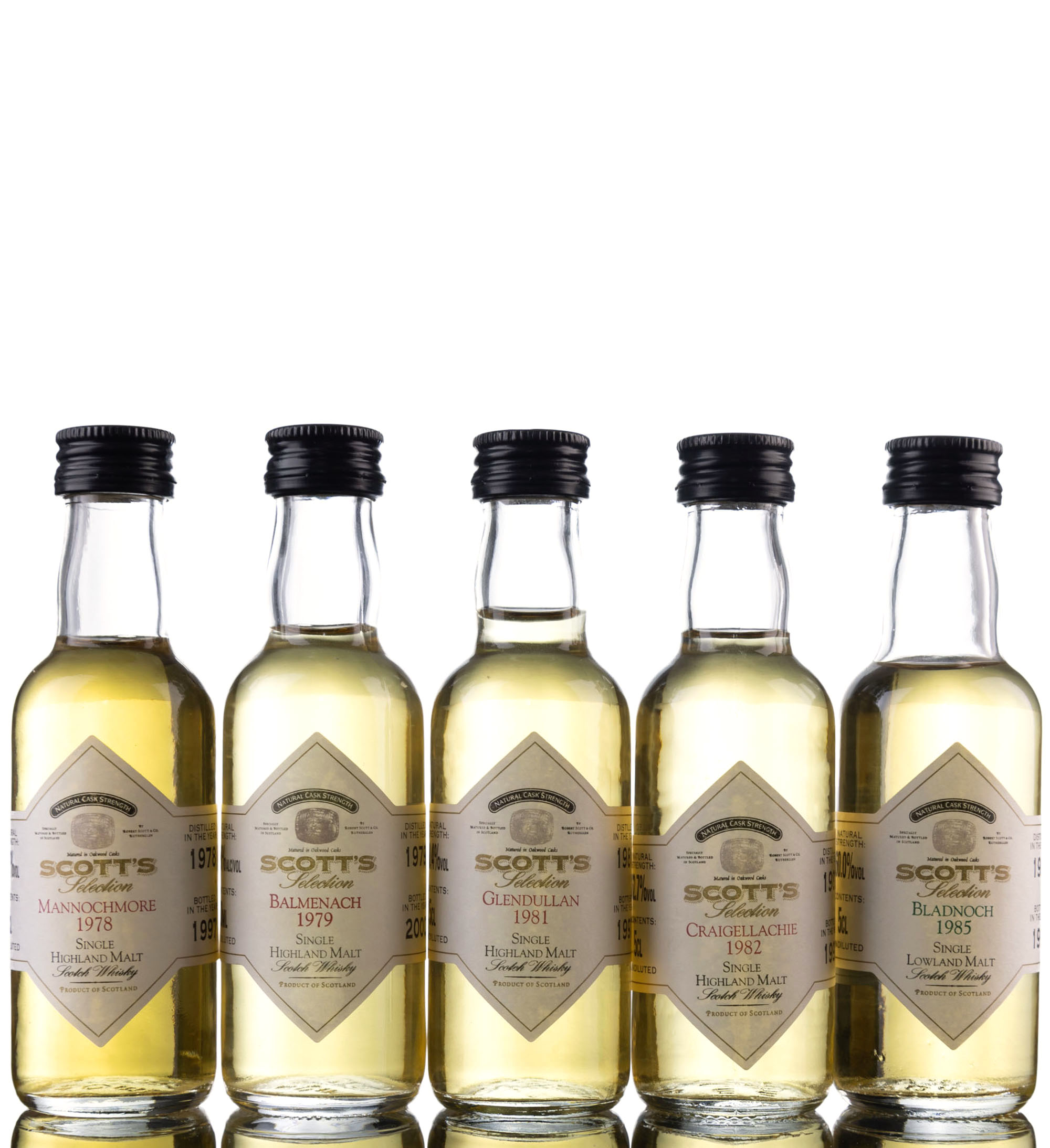 5 x Single Malt Miniatures