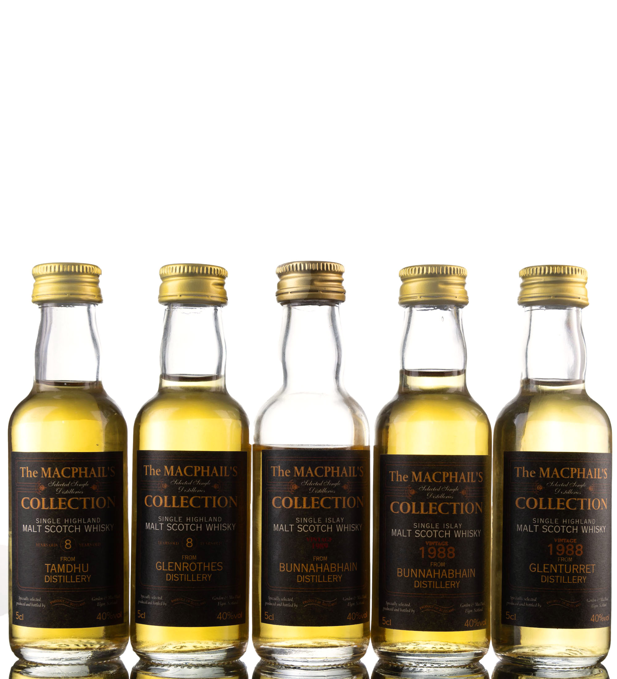 5 x Single Malt Miniatures