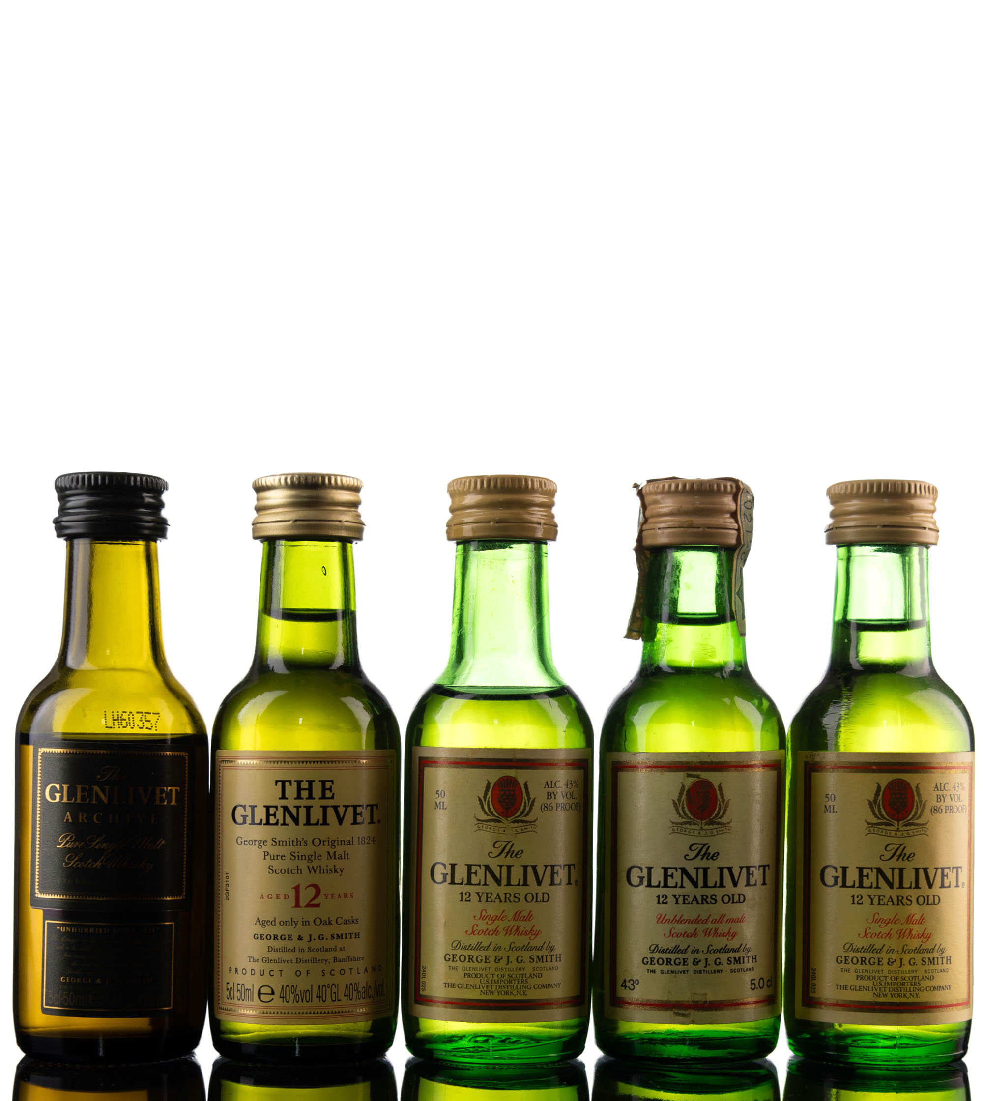 5 x Single Malt Miniatures