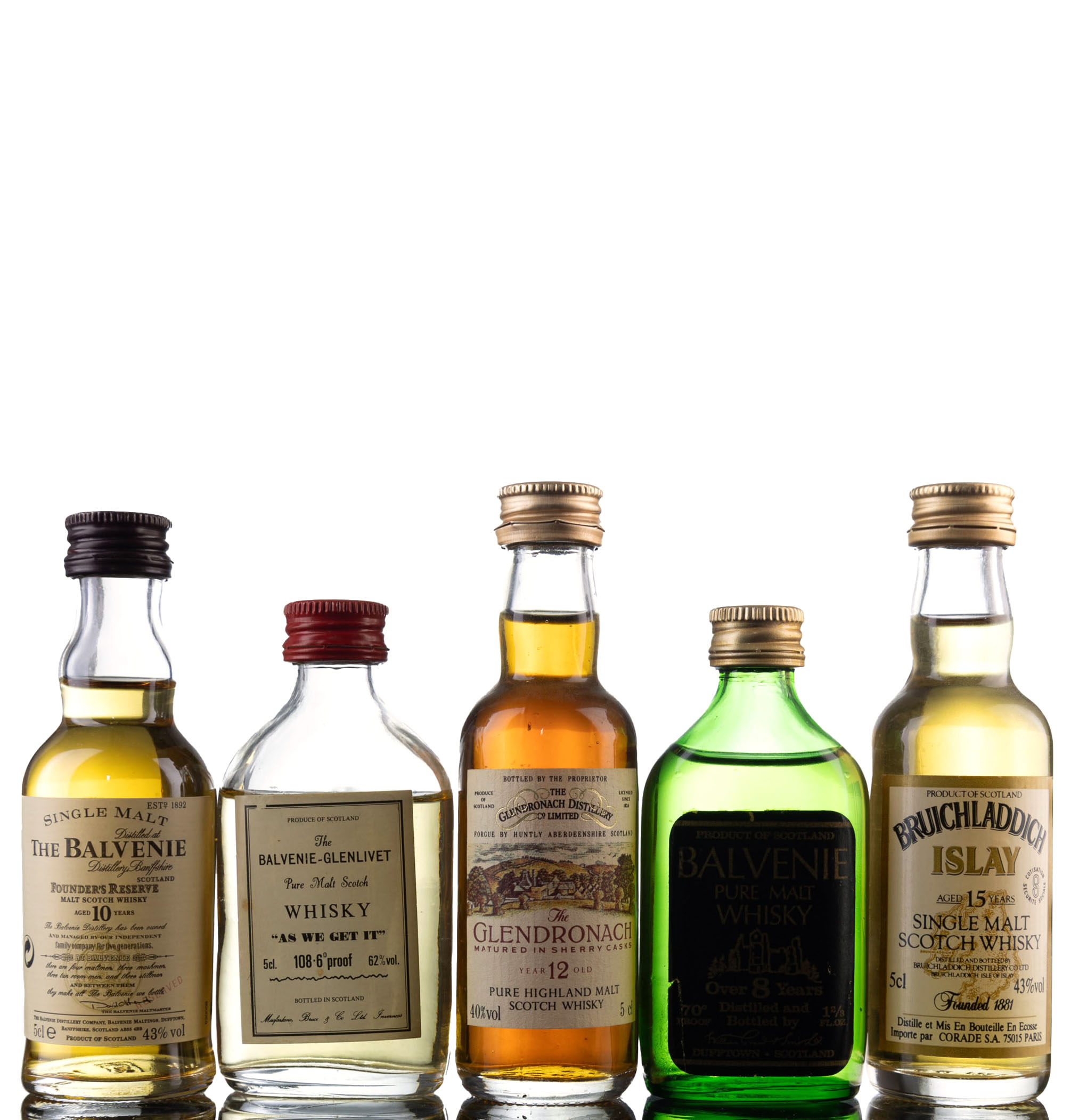 5 x Single Malt Miniatures