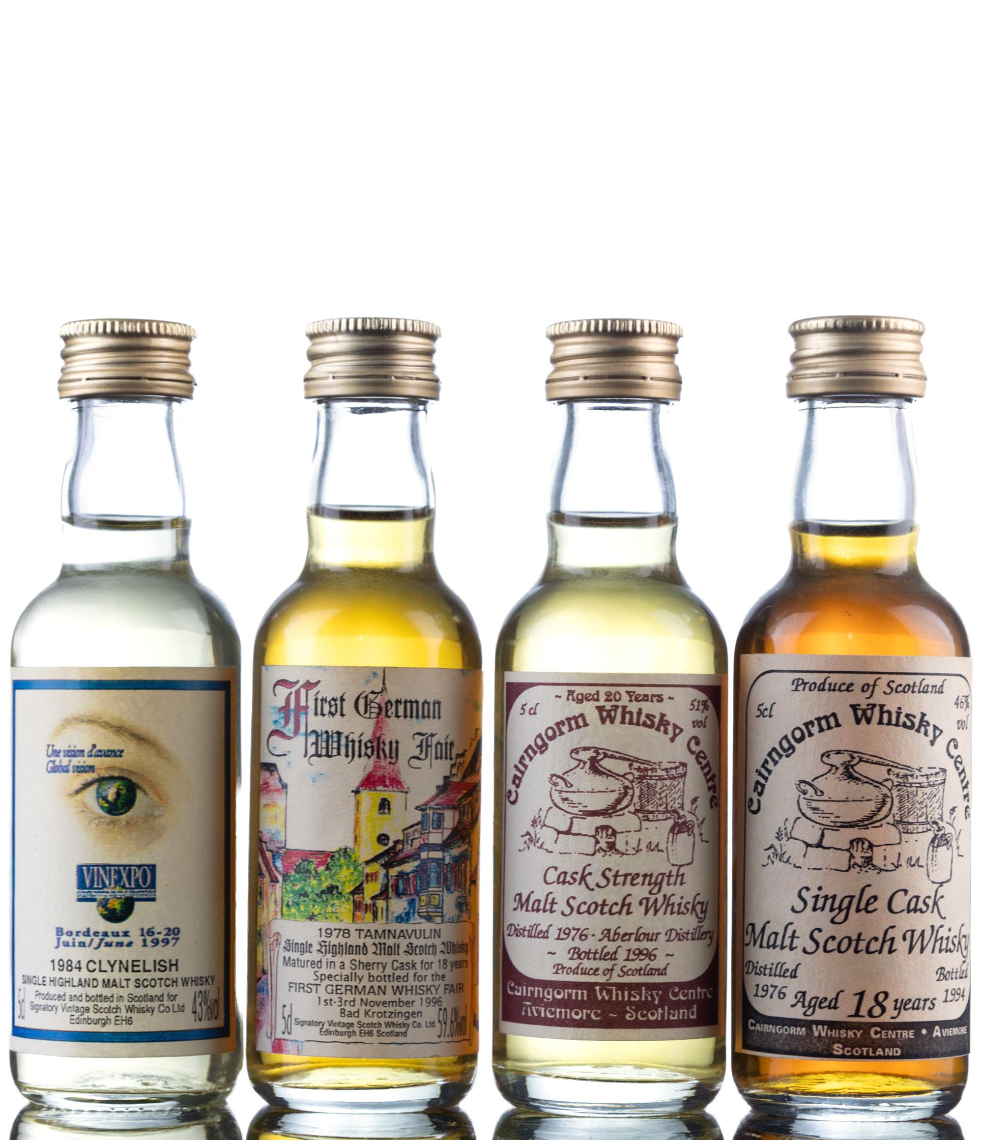 4 x Single Malt Miniatures