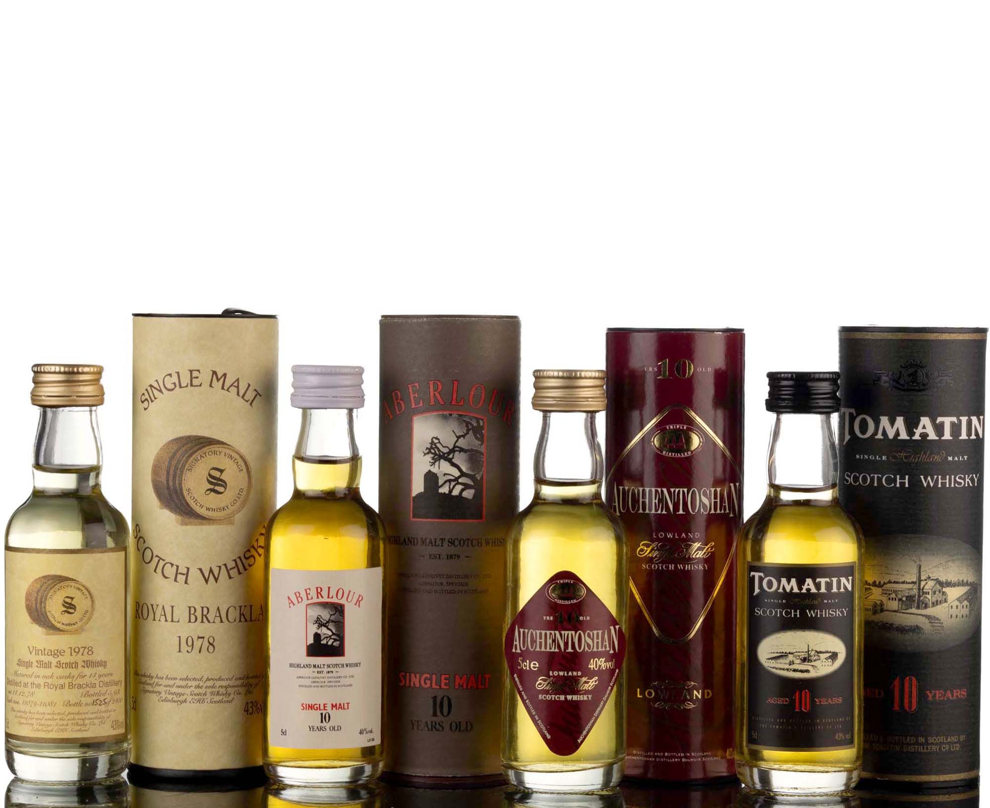 4 x Single Malt Miniatures